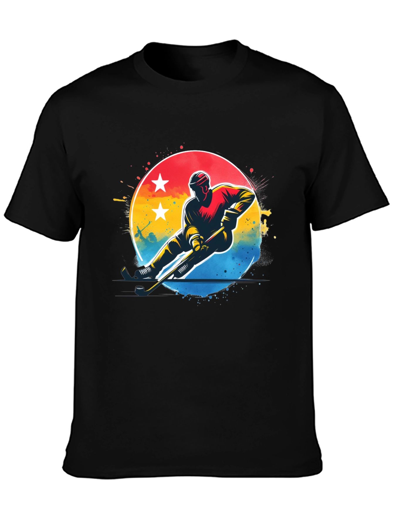 Hockey Player Graphic T-Shirt