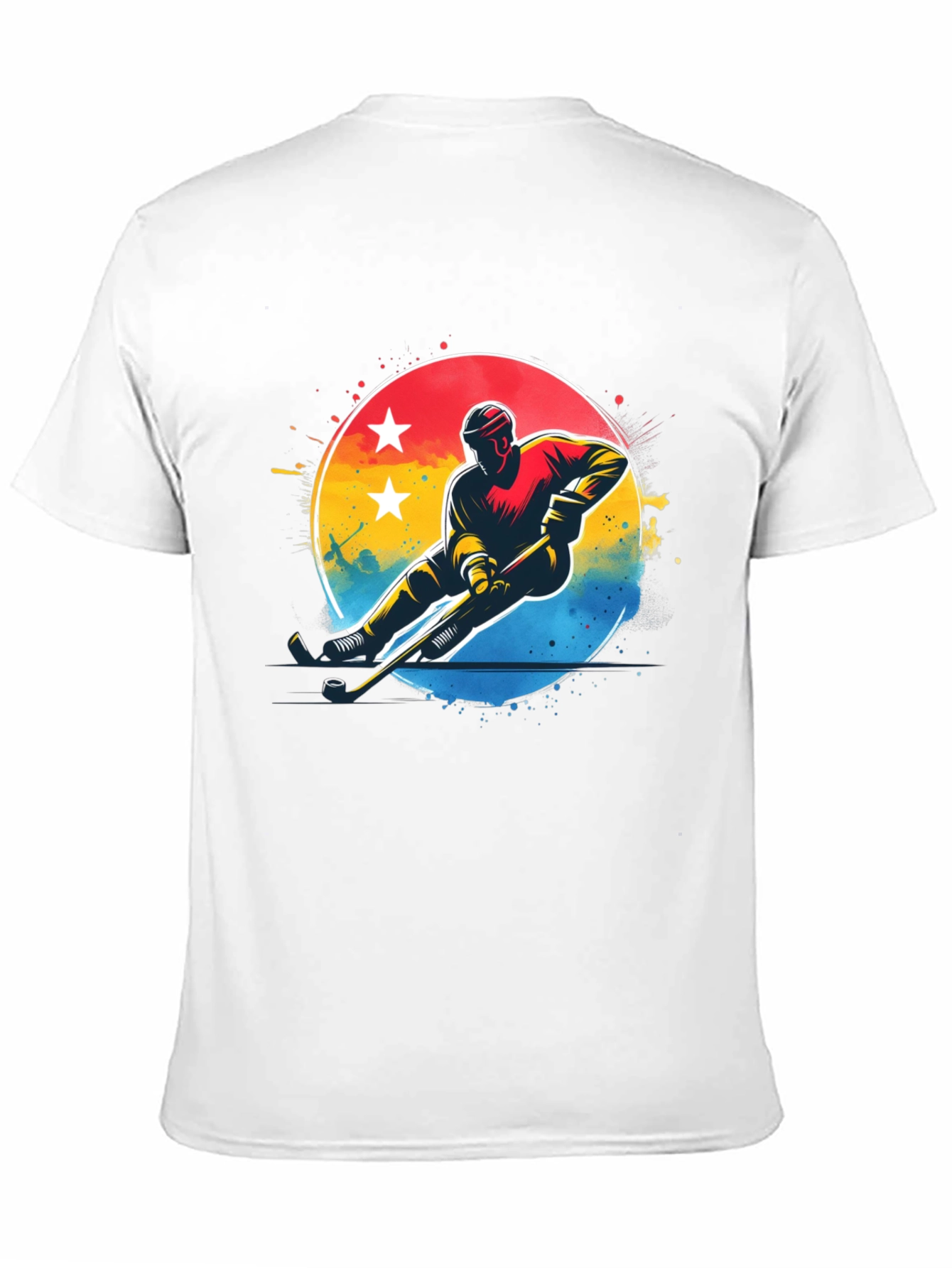 Hockey Player Graphic T-Shirt