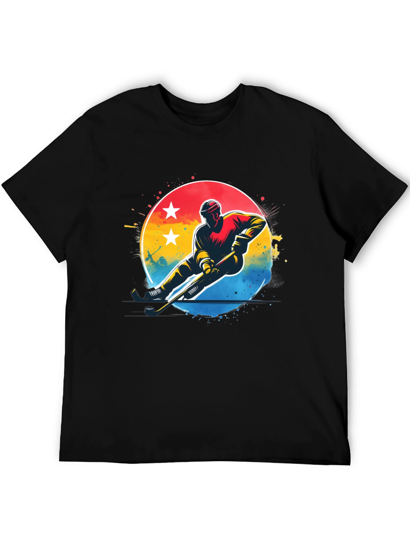 Hockey Player Graphic T-Shirt