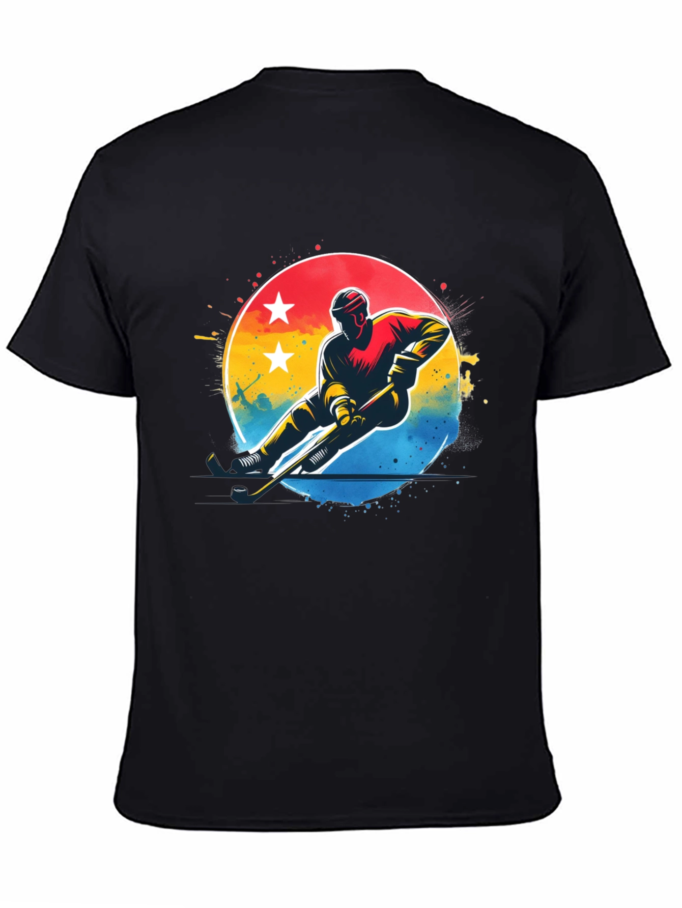 Hockey Player Graphic T-Shirt