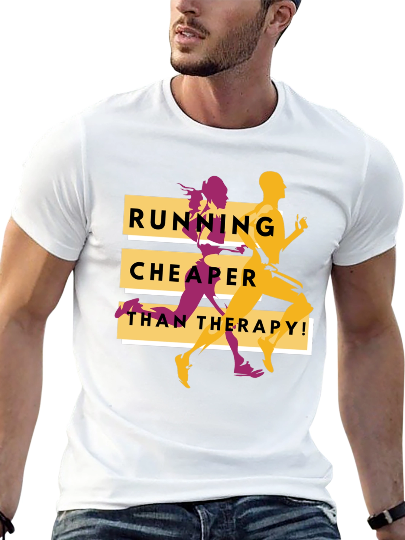 Running Cheaper Than Therapy Graphic Tee