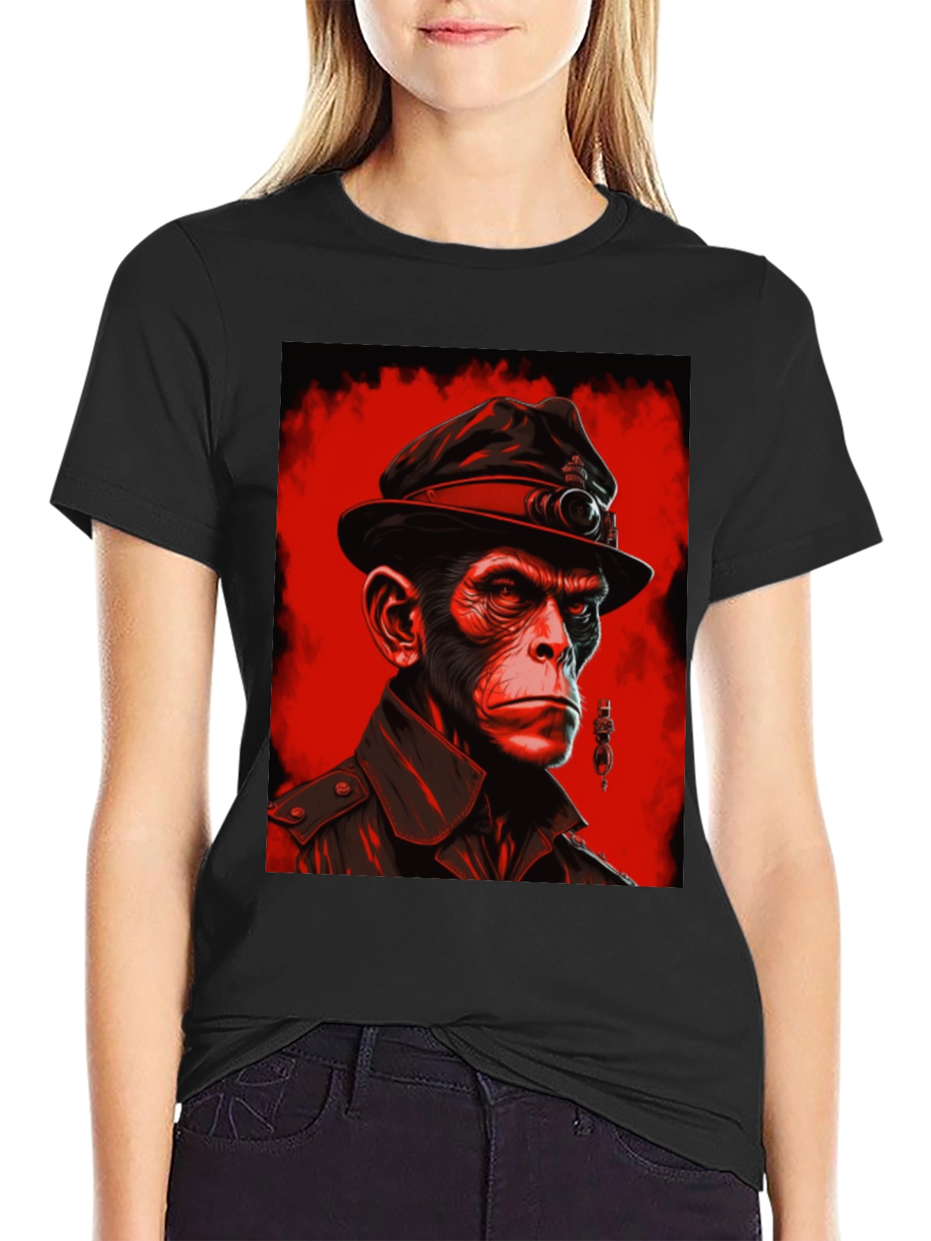 Stylish Ape Portrait T-Shirt