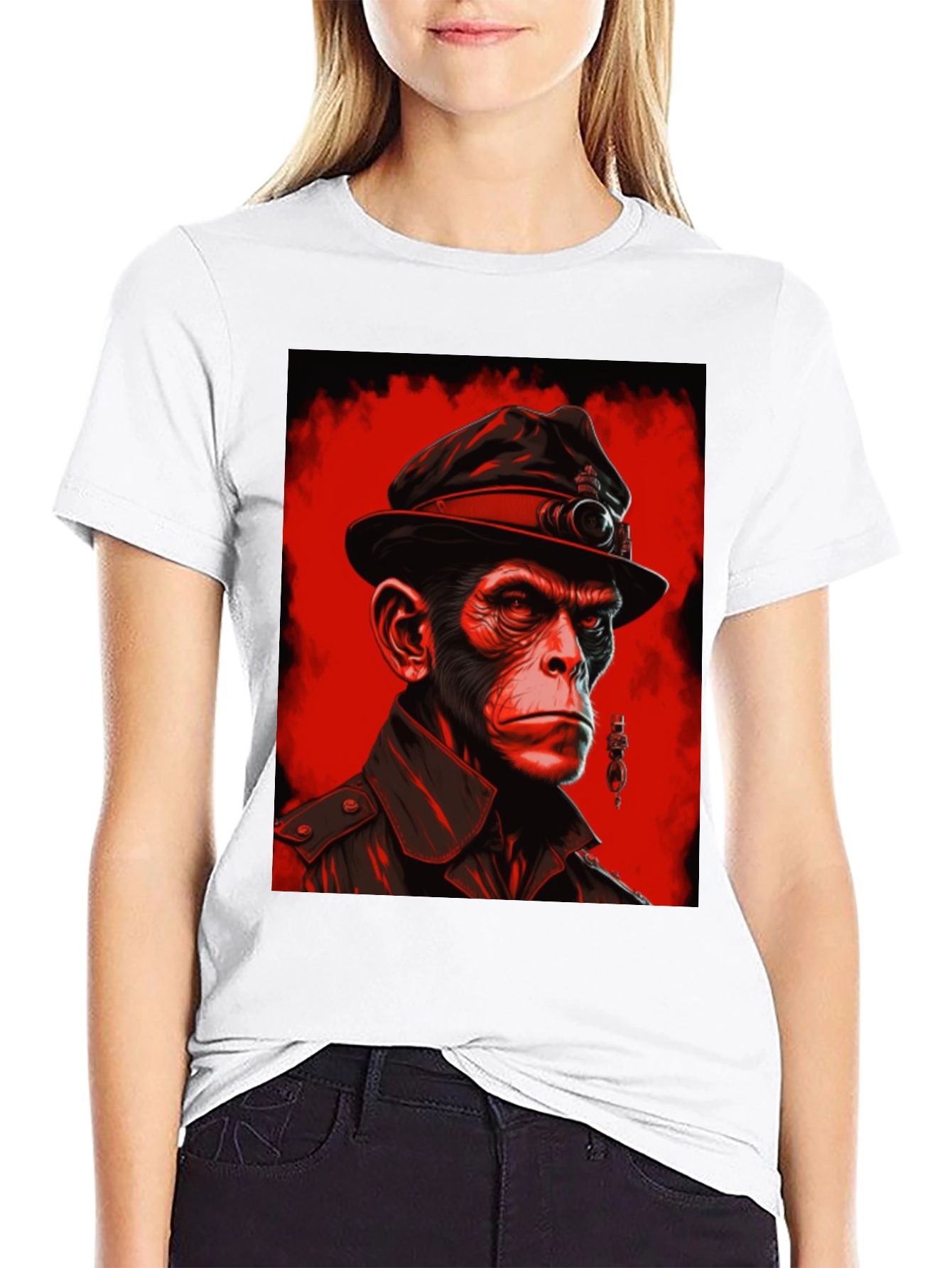 Stylish Ape Portrait T-Shirt