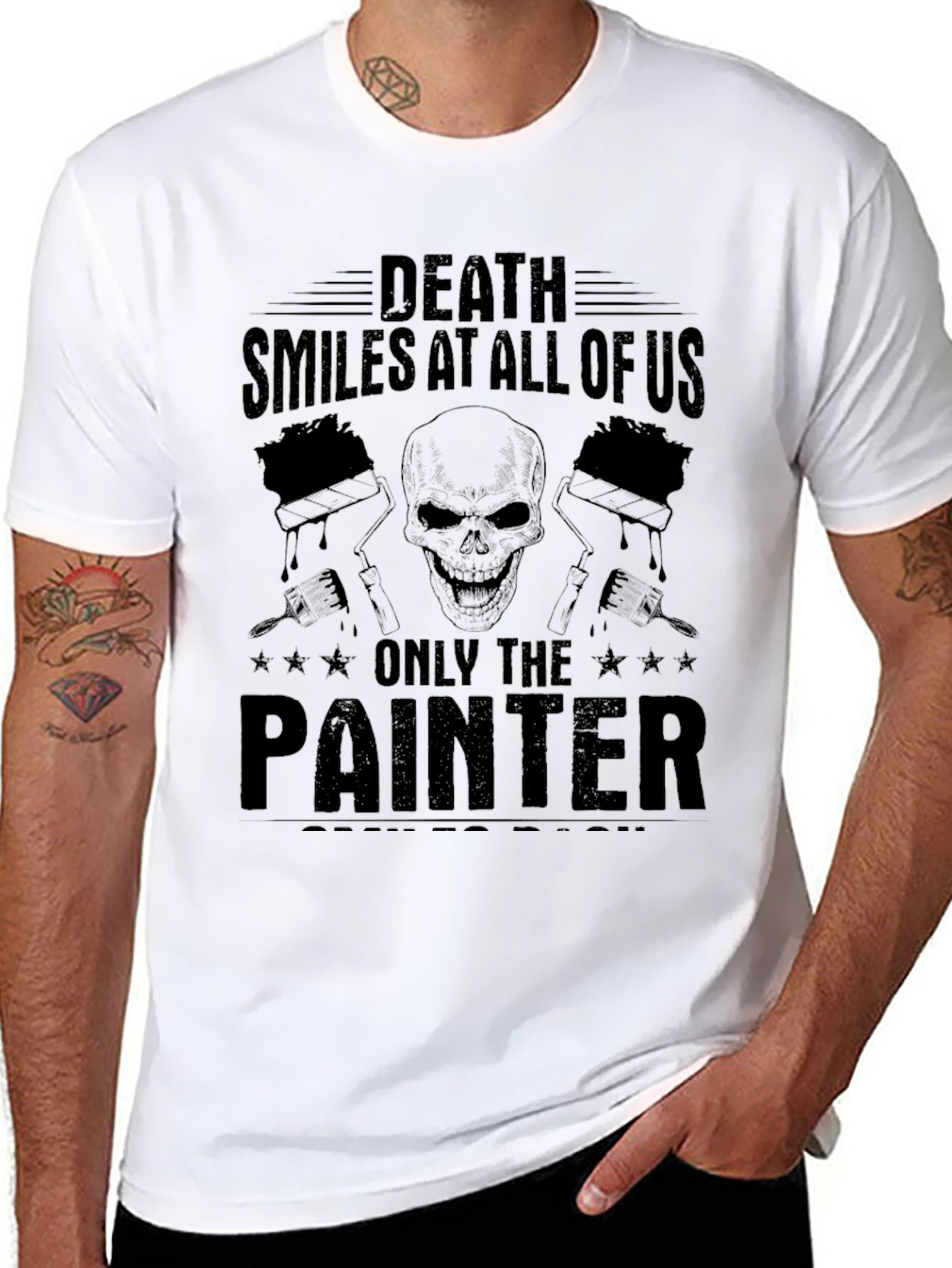 Death Smiles Painter Graphic Tee