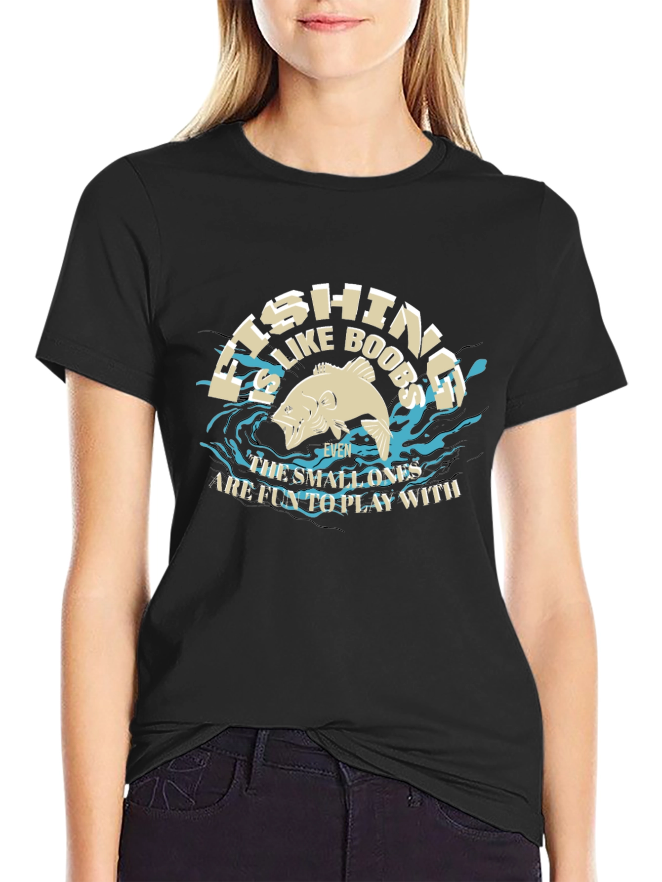 Fishing Like Boobs Funny T-Shirt
