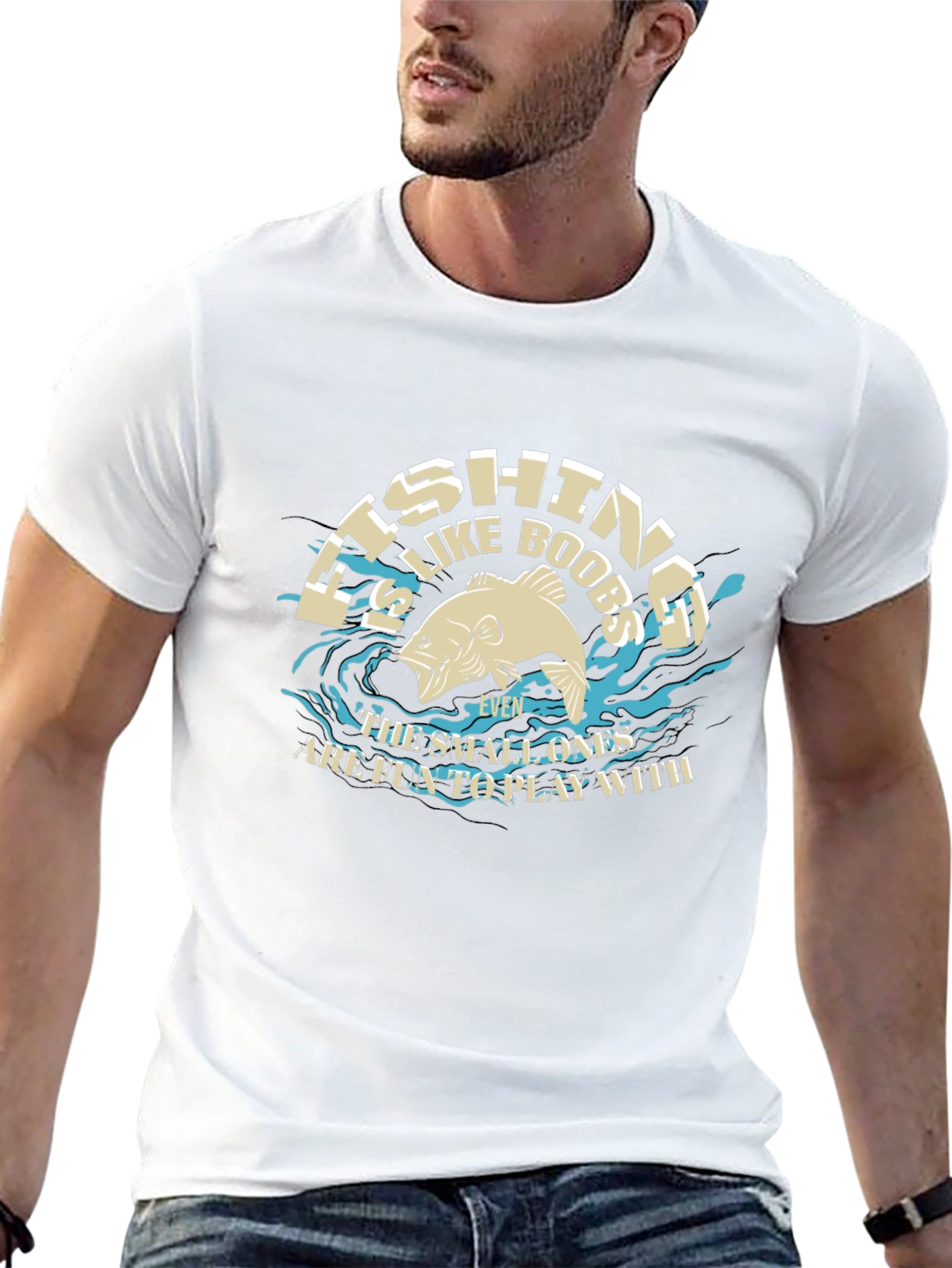 Fishing Like Boobs Funny T-Shirt