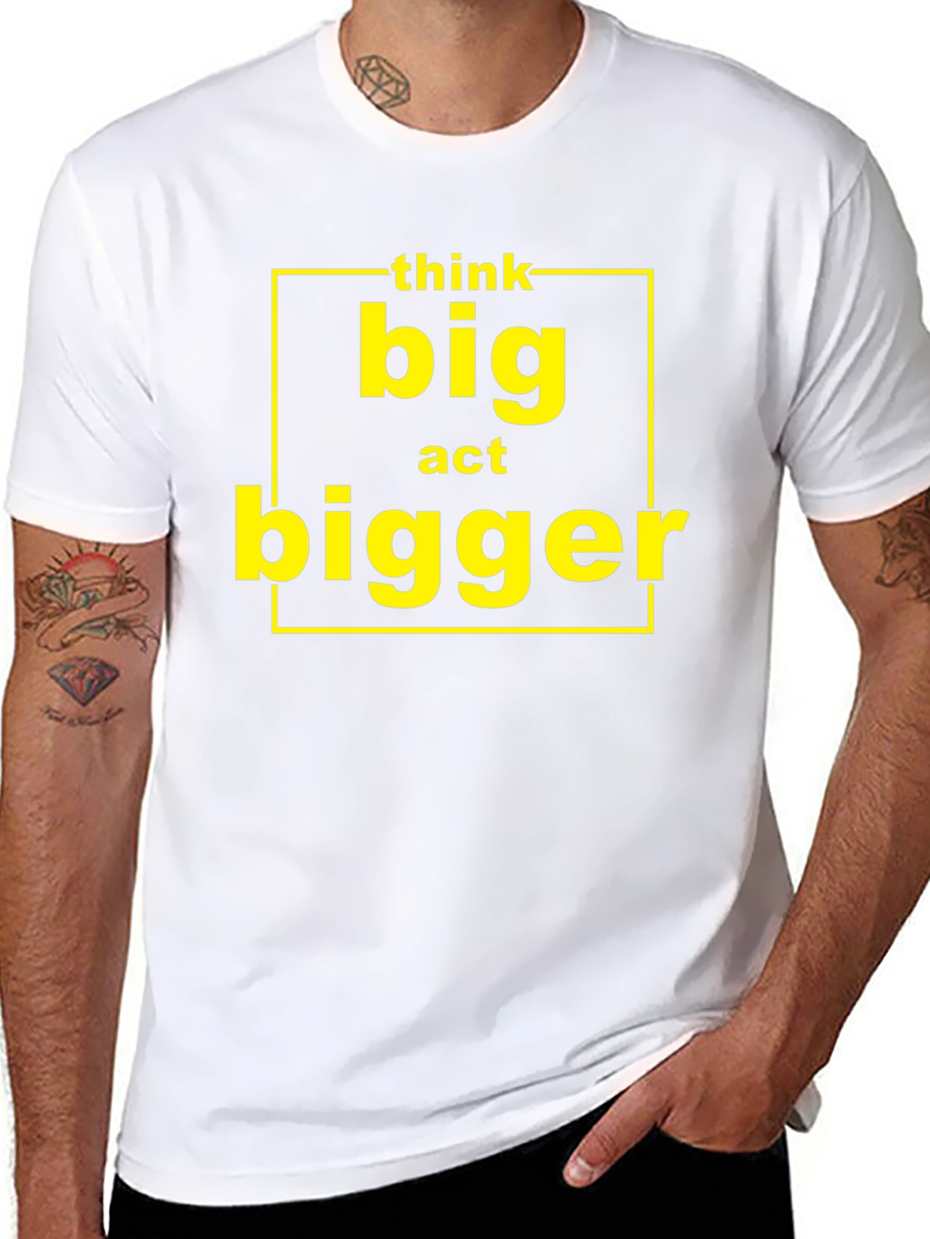 Think Big Act Bigger Graphic T-Shirt