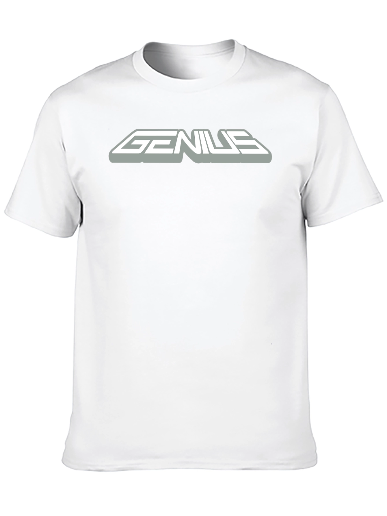Genius Graphic Black T-Shirt for Men