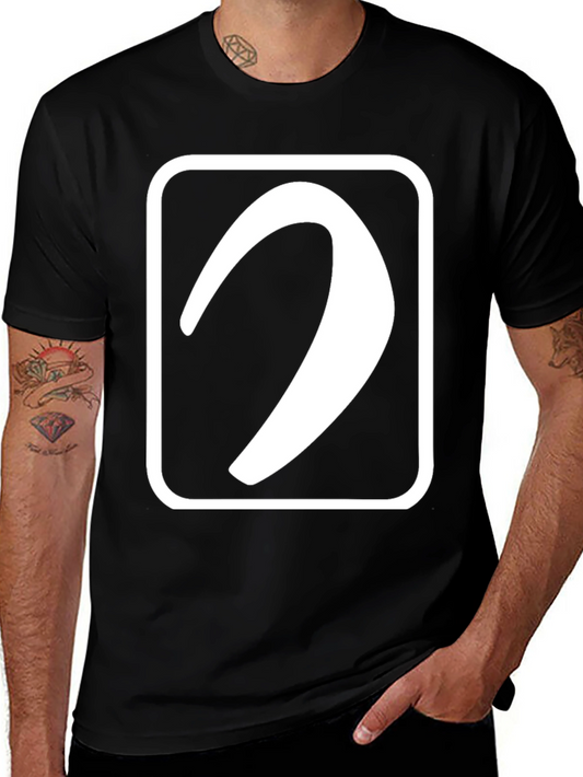 Abstract Logo Black T-Shirt