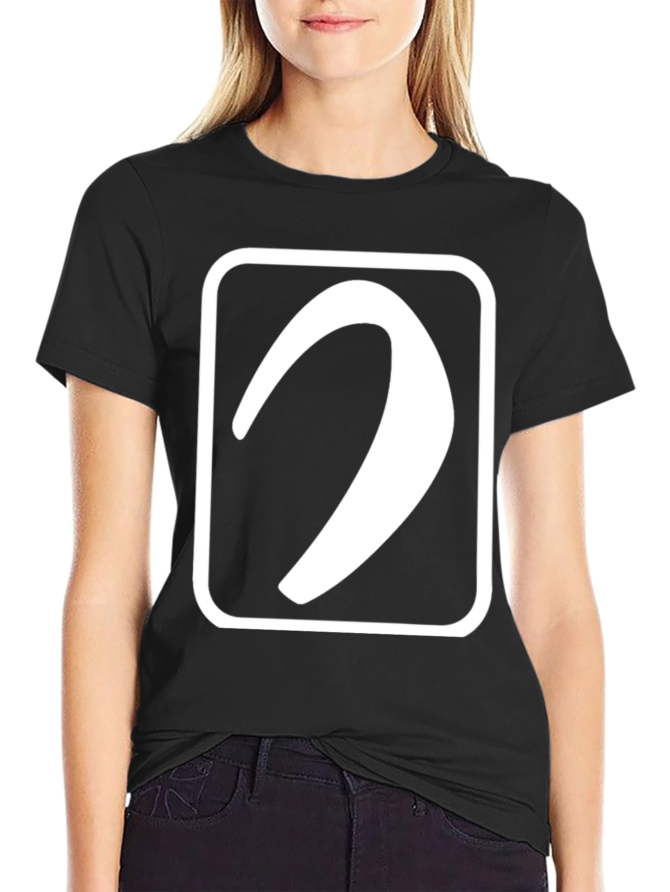 Abstract Logo Black T-Shirt