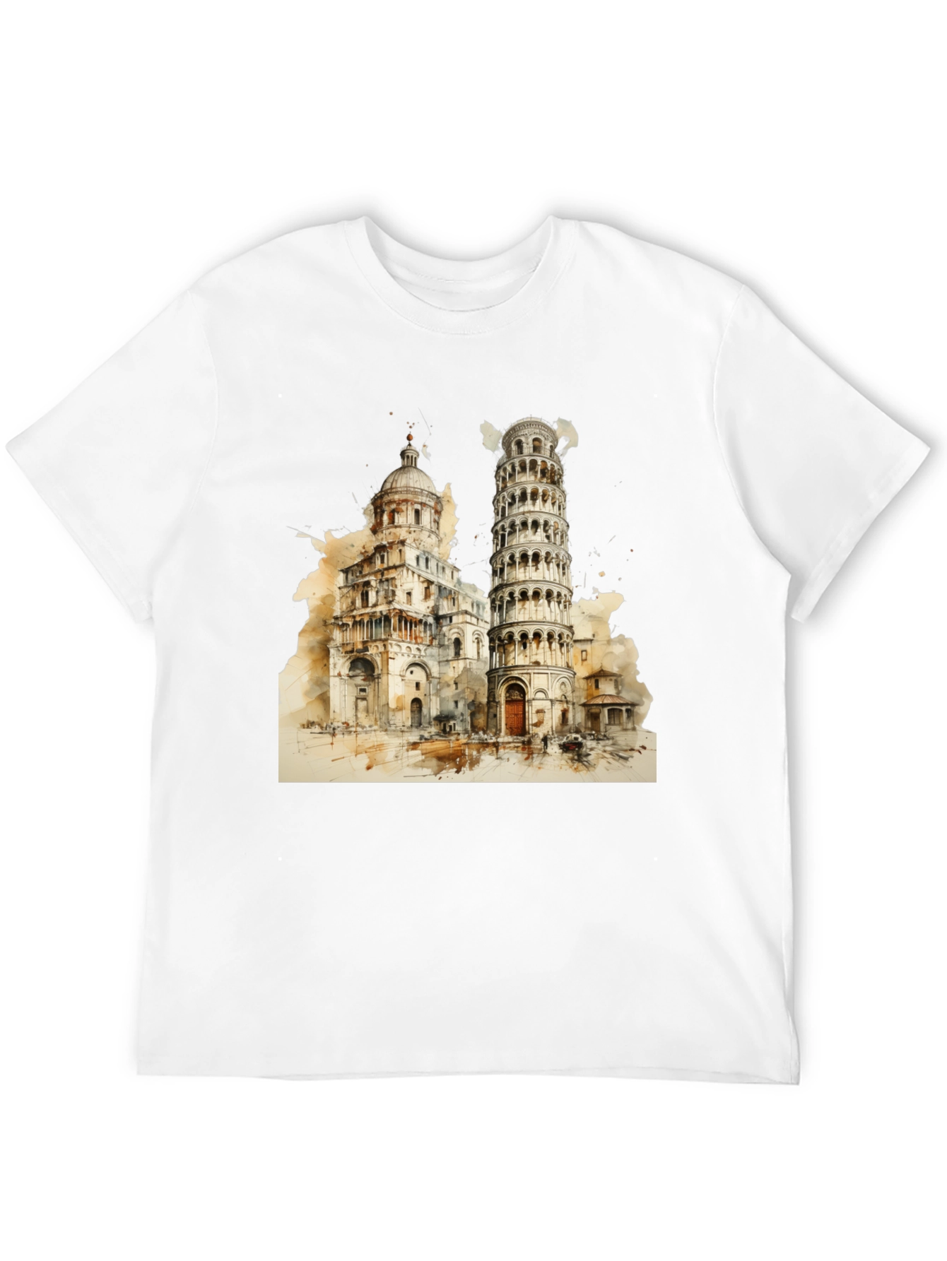 Pisa Tower Graphic Tee - Italy Landmark Shirt