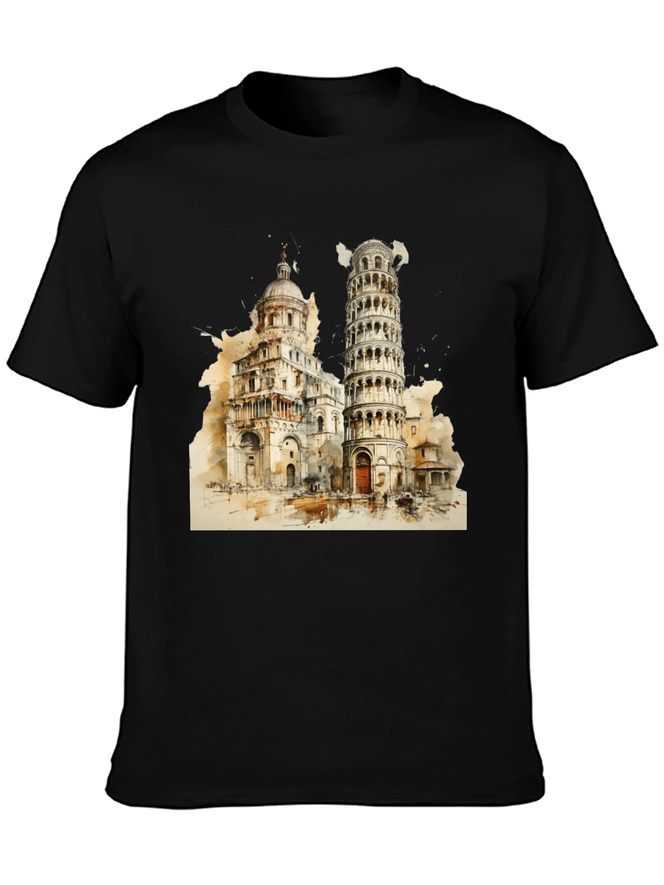 Pisa Tower Graphic Tee - Italy Landmark Shirt