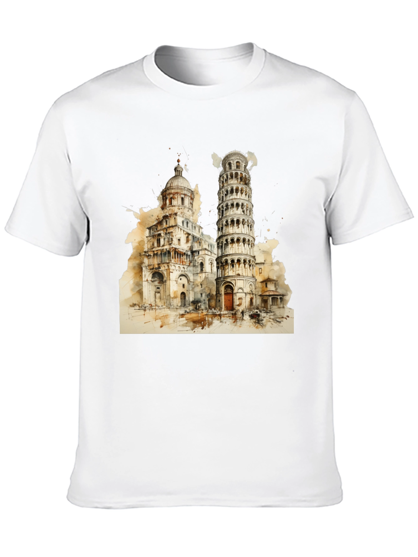 Pisa Tower Graphic Tee - Italy Landmark Shirt