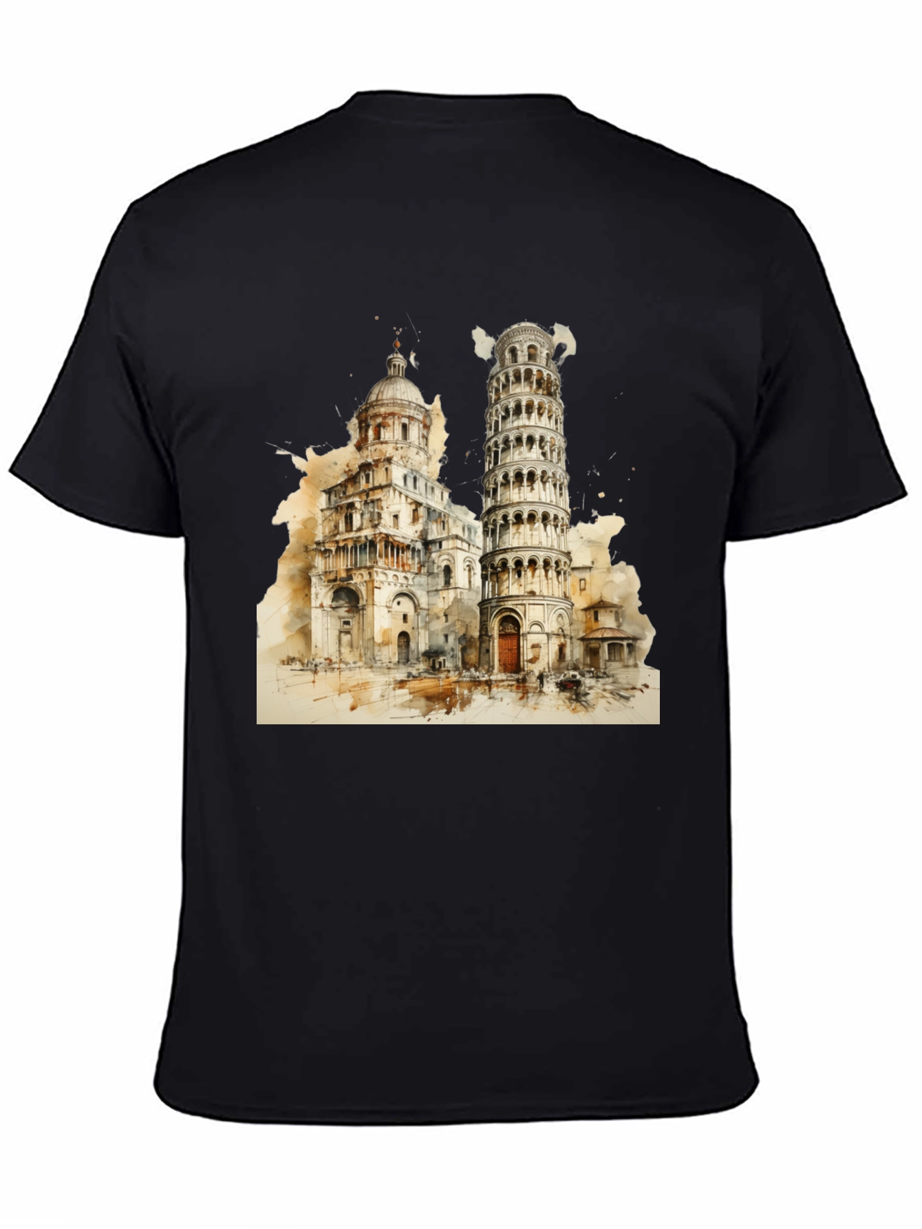 Pisa Tower Graphic Tee - Italy Landmark Shirt