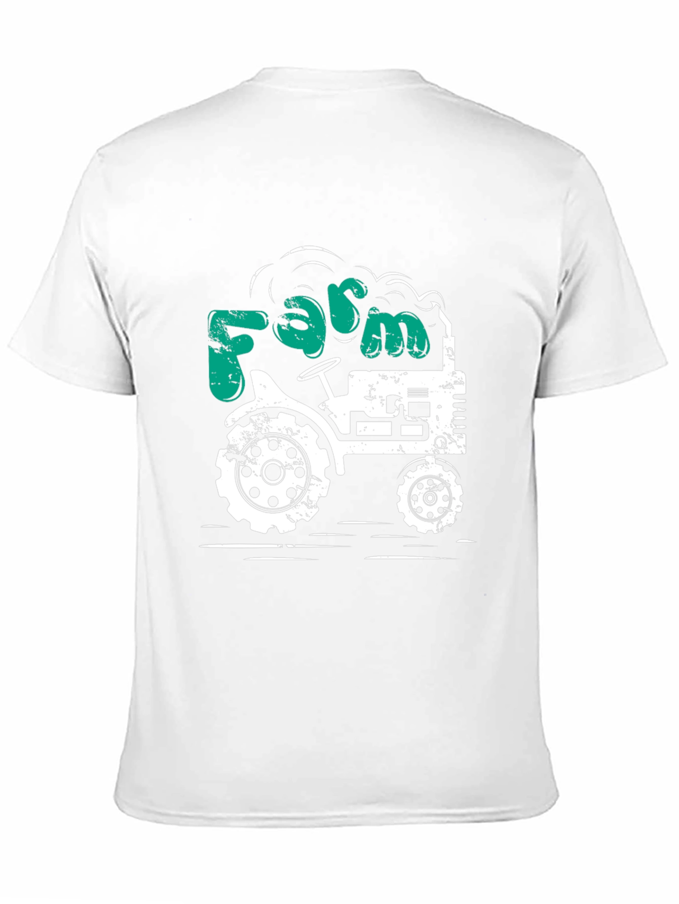 Farm Tractor Graphic Tee - Mens Black T-Shirt