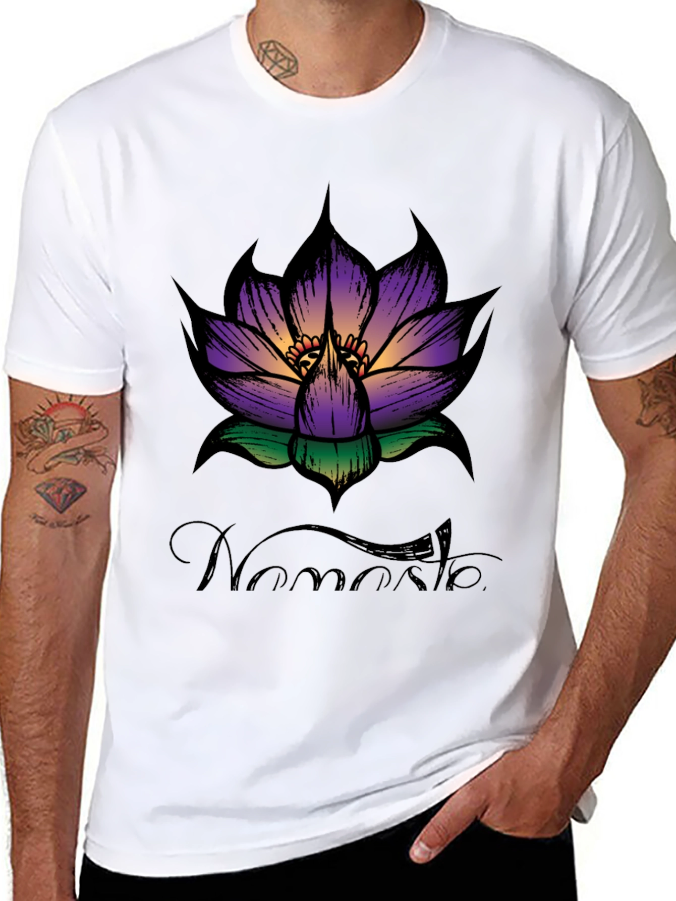 Lotus Namaste Graphic Tee - Relaxed Fit
