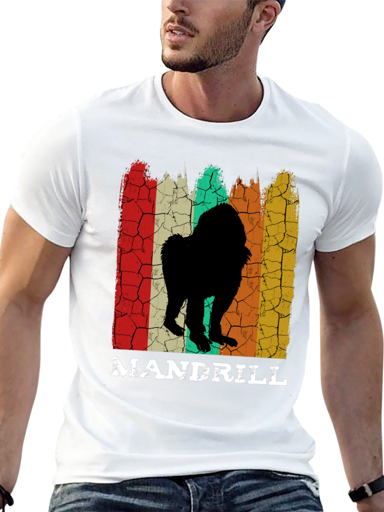Retro Mandrill Monkey T-Shirt