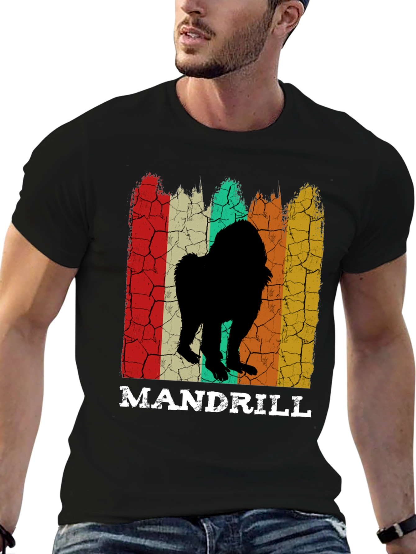Retro Mandrill Monkey T-Shirt