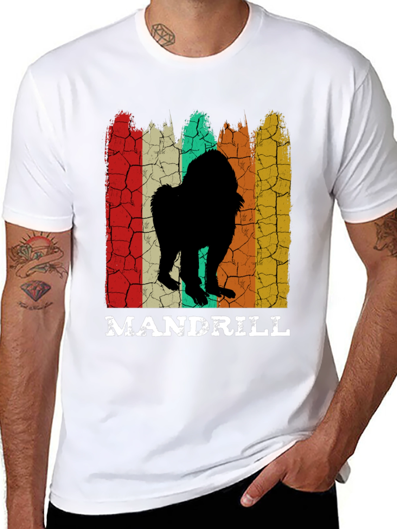 Retro Mandrill Monkey T-Shirt