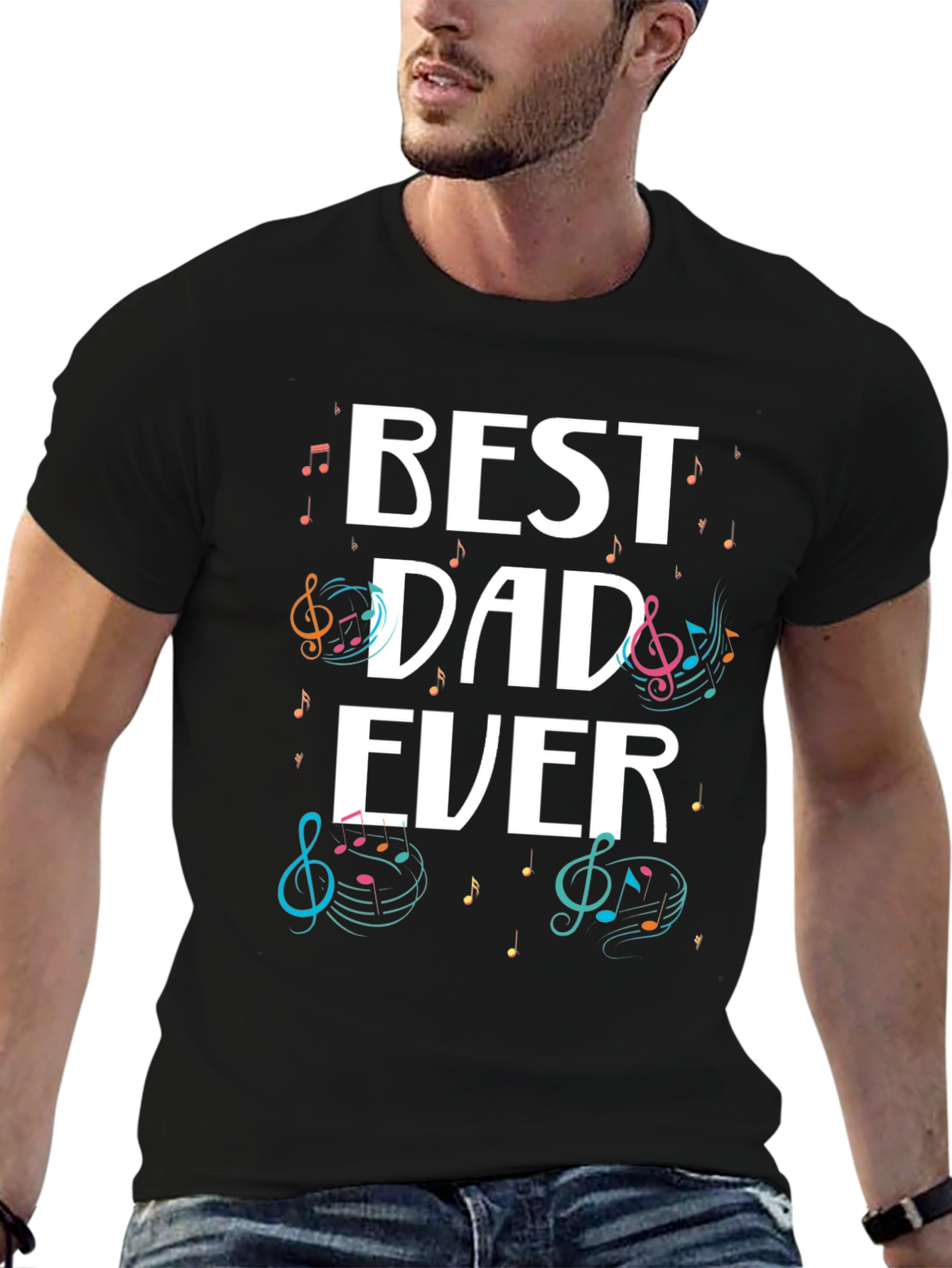Best Dad Ever Music T-Shirt