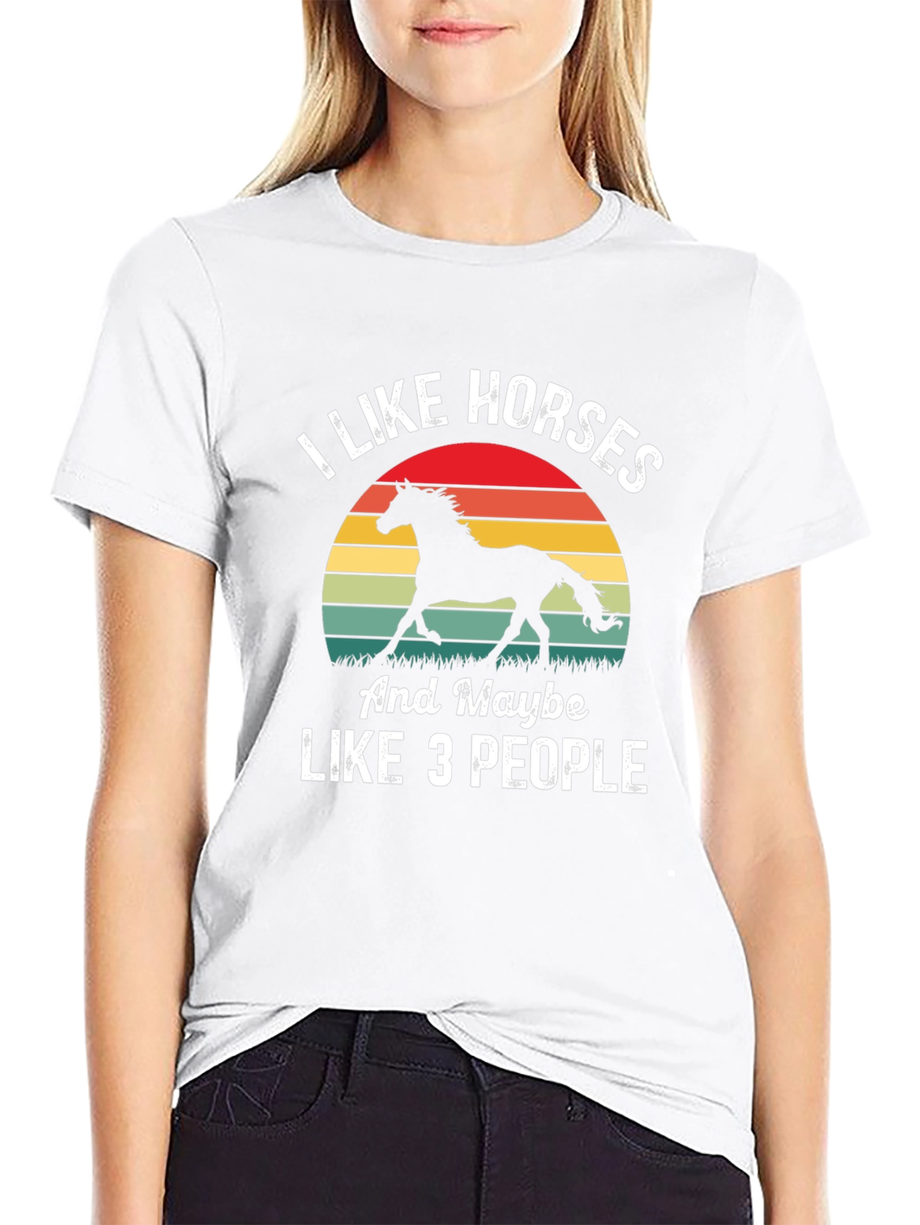 I Like Horses T-Shirt - Funny Equestrian Tee