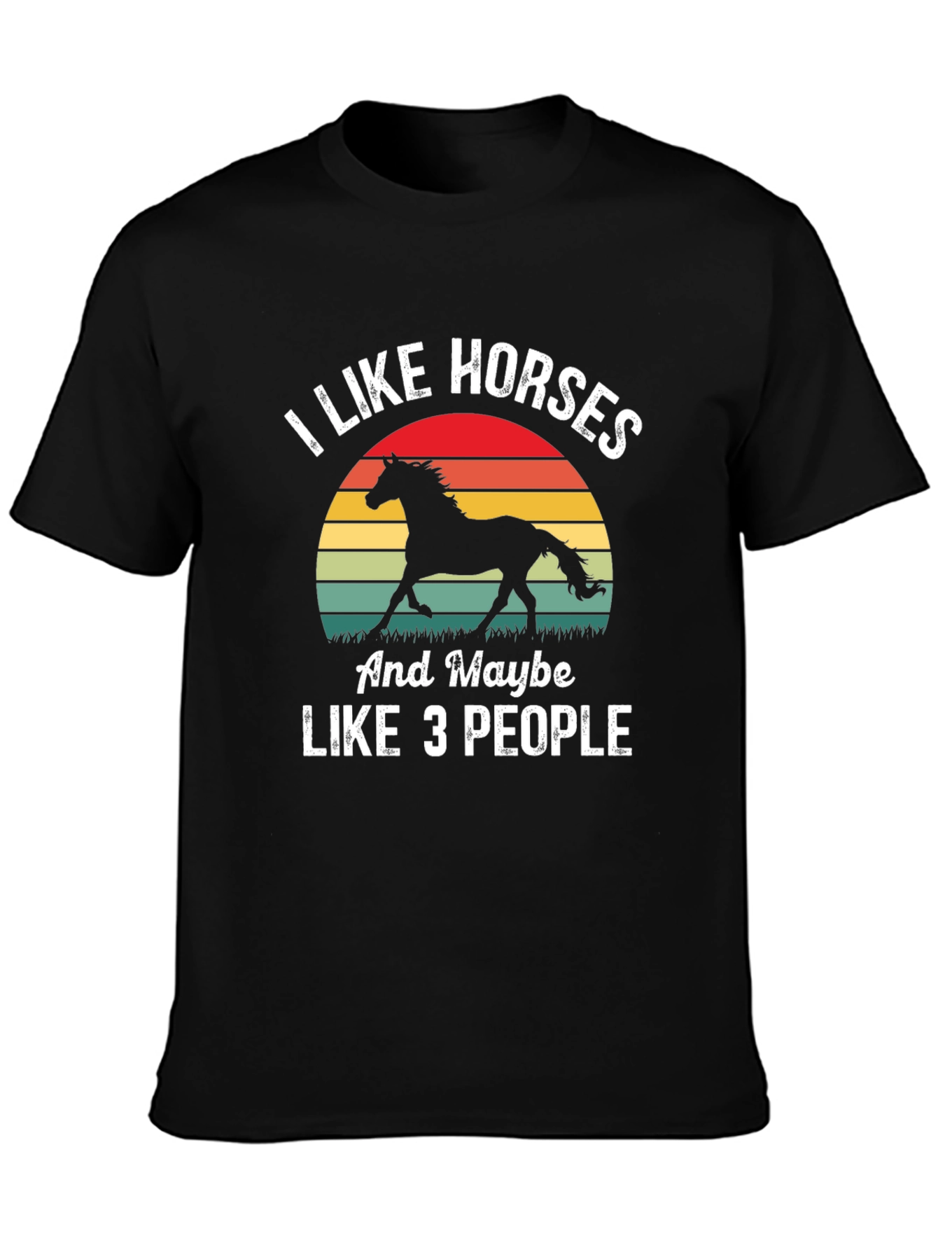 I Like Horses T-Shirt - Funny Equestrian Tee
