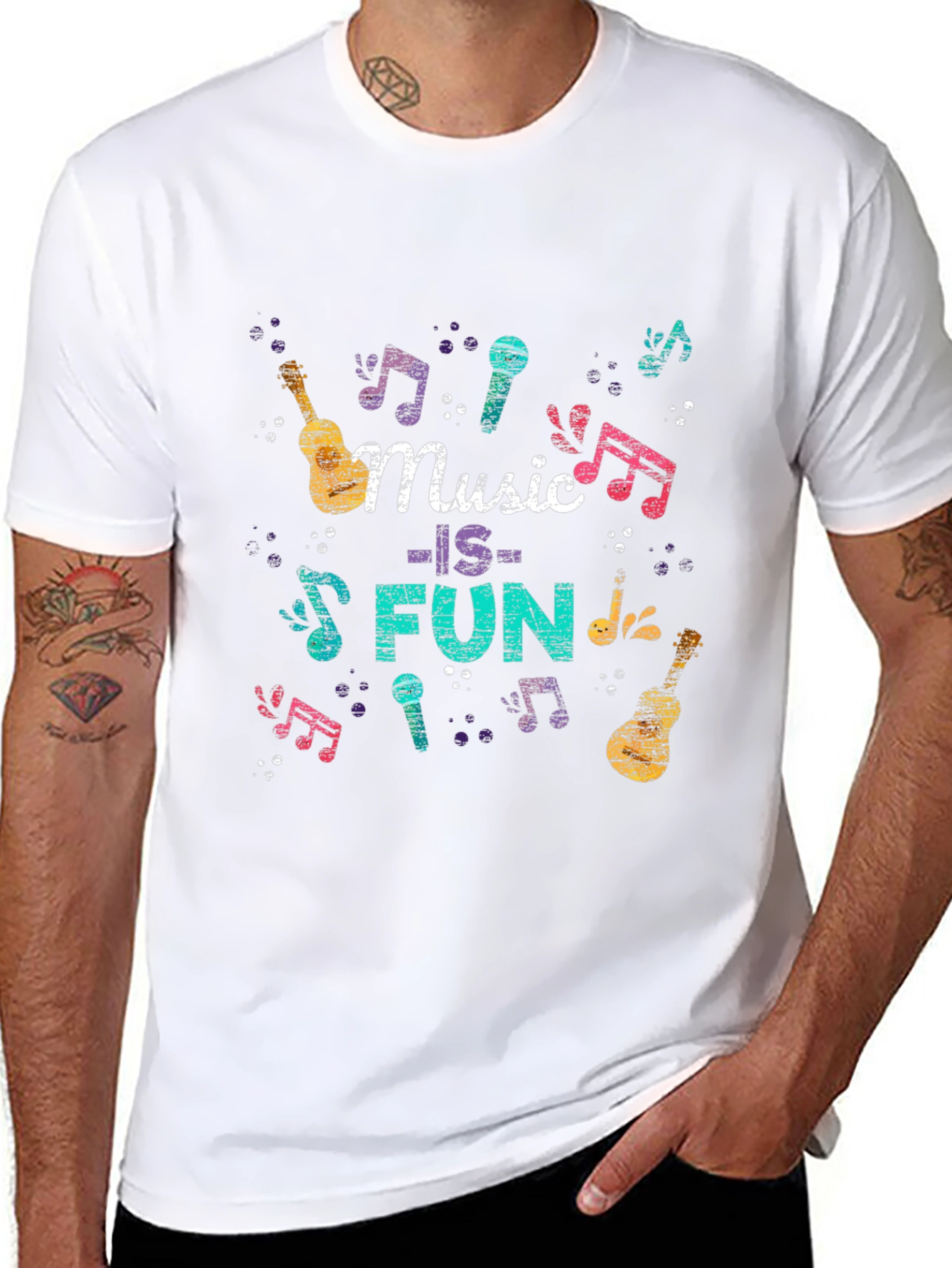 Music Is Fun Graphic T-Shirt
