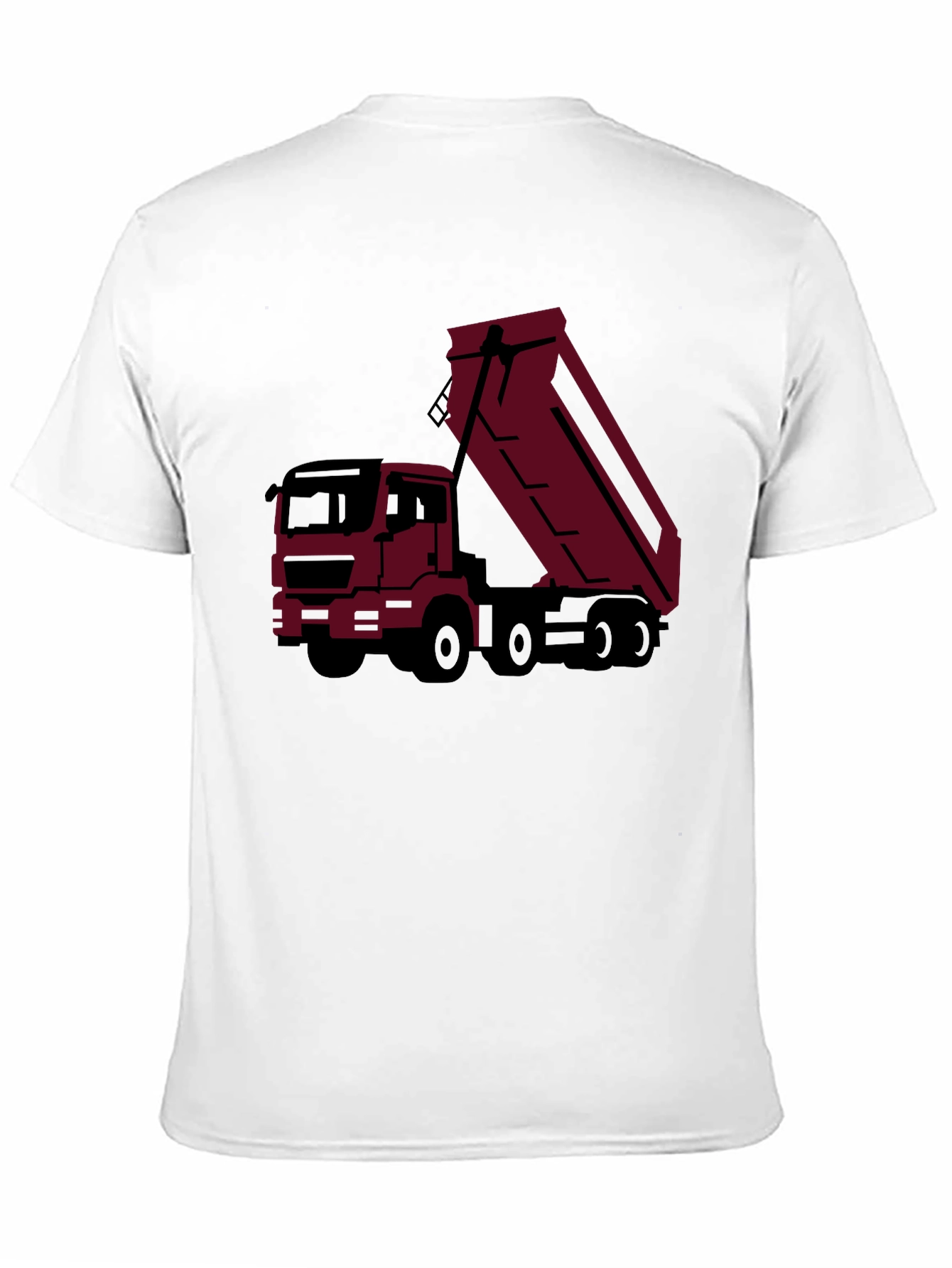 Black Dump Truck Graphic Tee - Modern Trucker Style