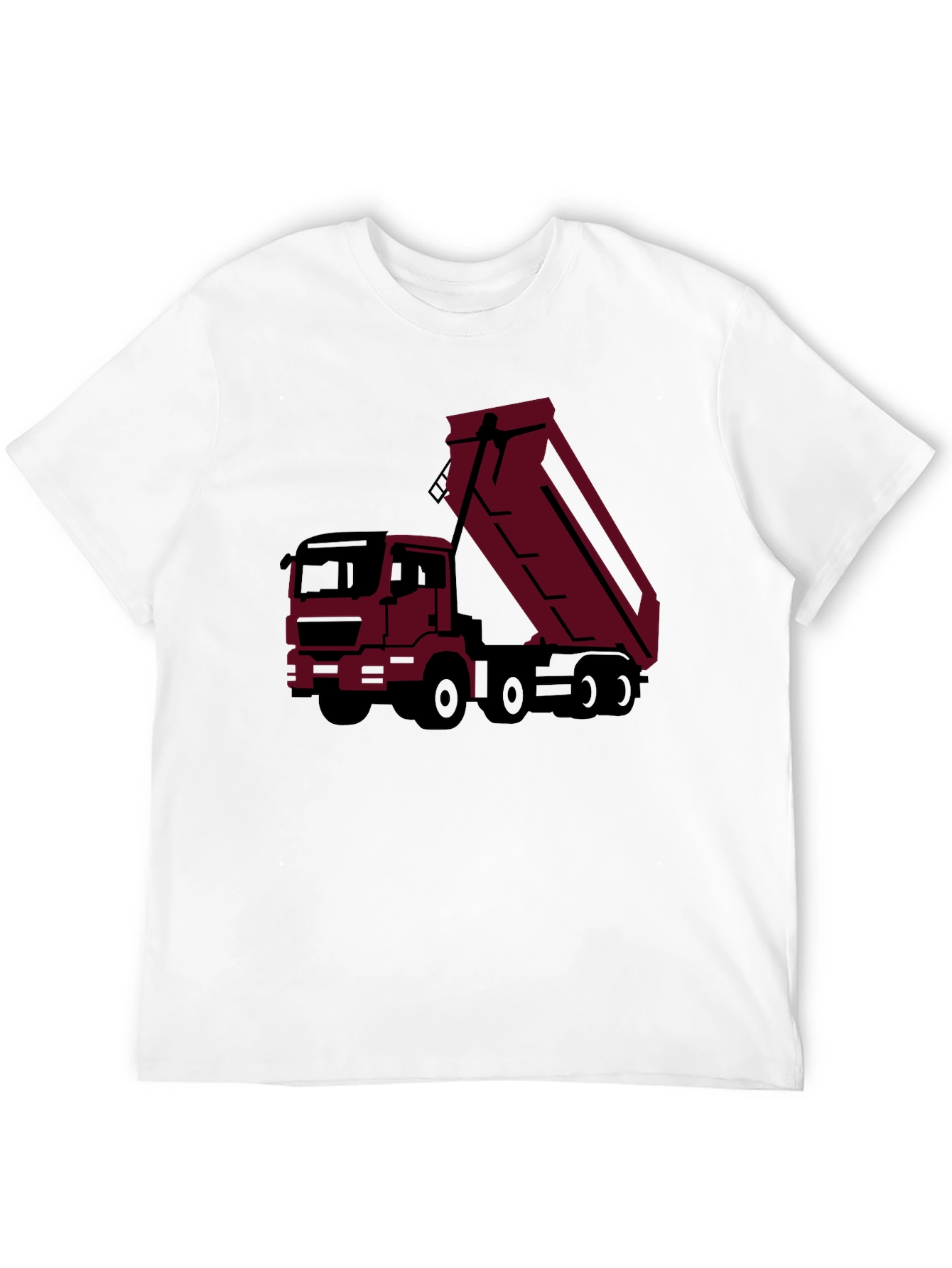 Black Dump Truck Graphic Tee - Modern Trucker Style