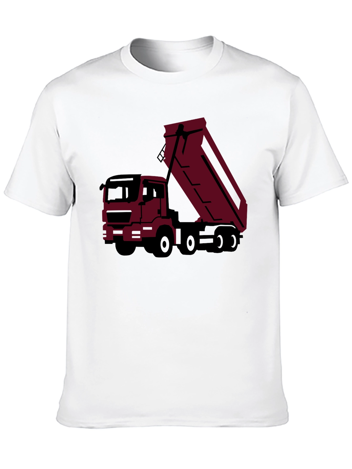 Black Dump Truck Graphic Tee - Modern Trucker Style