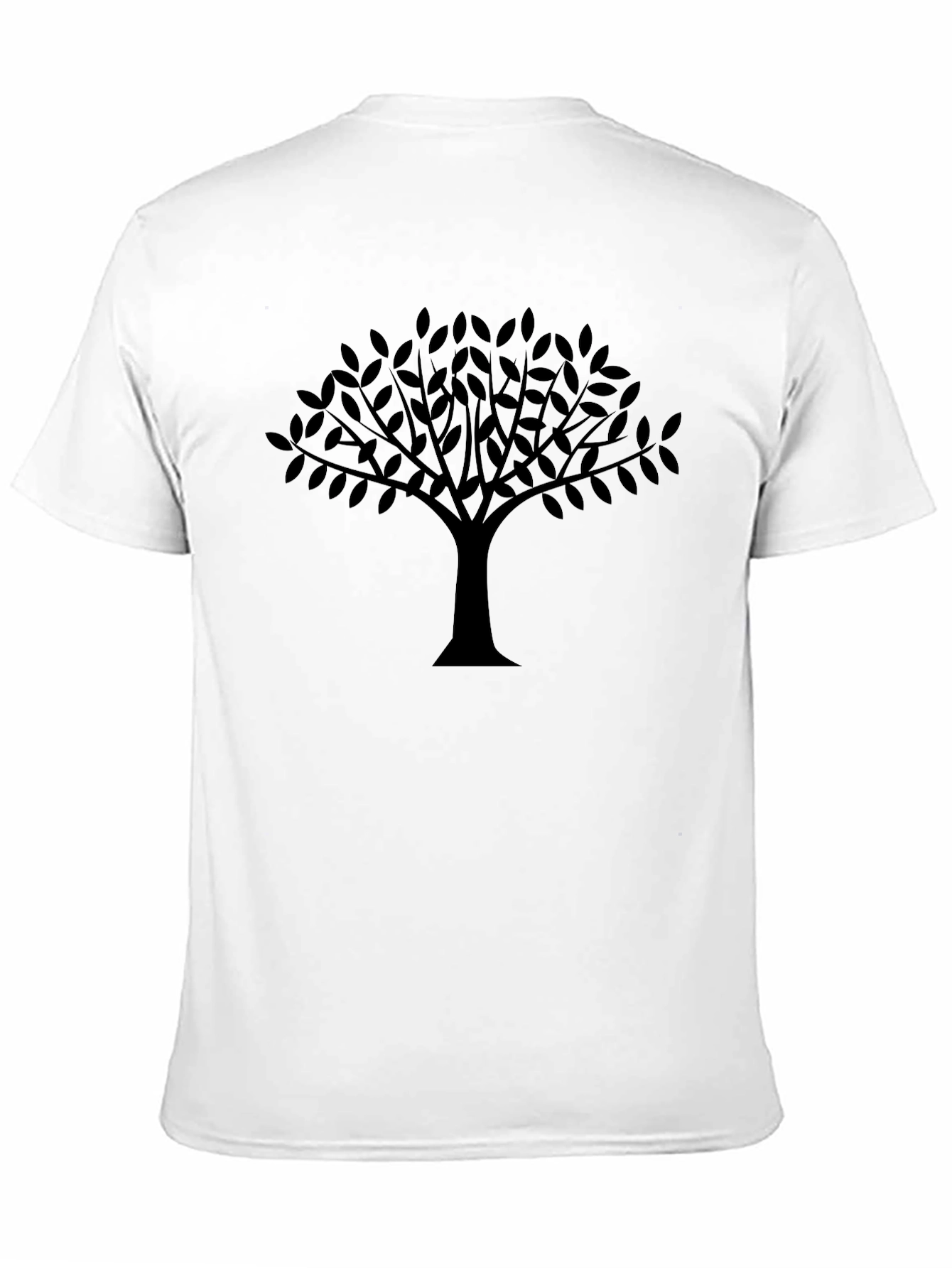 Tree Silhouette Black Graphic Tee