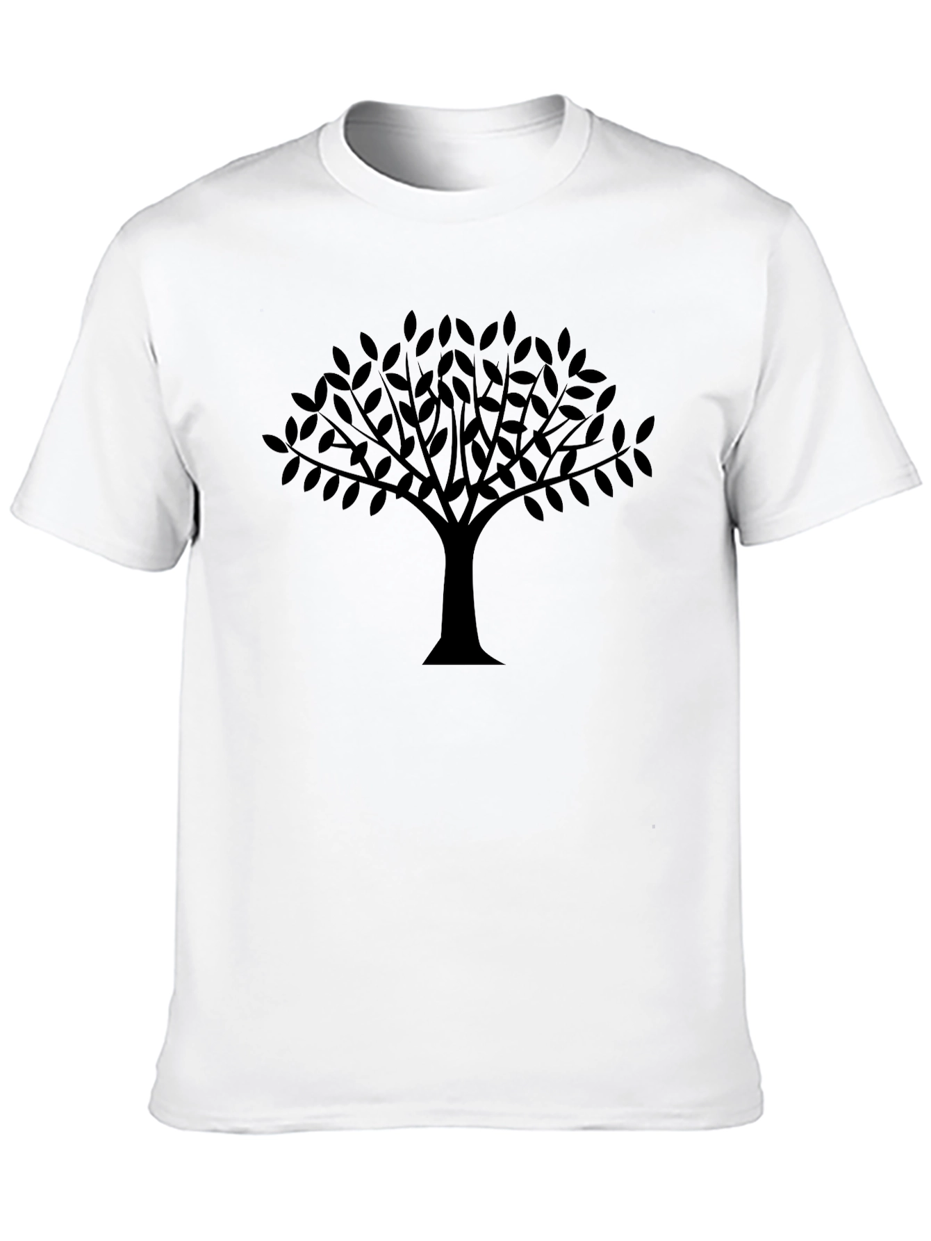 Tree Silhouette Black Graphic Tee