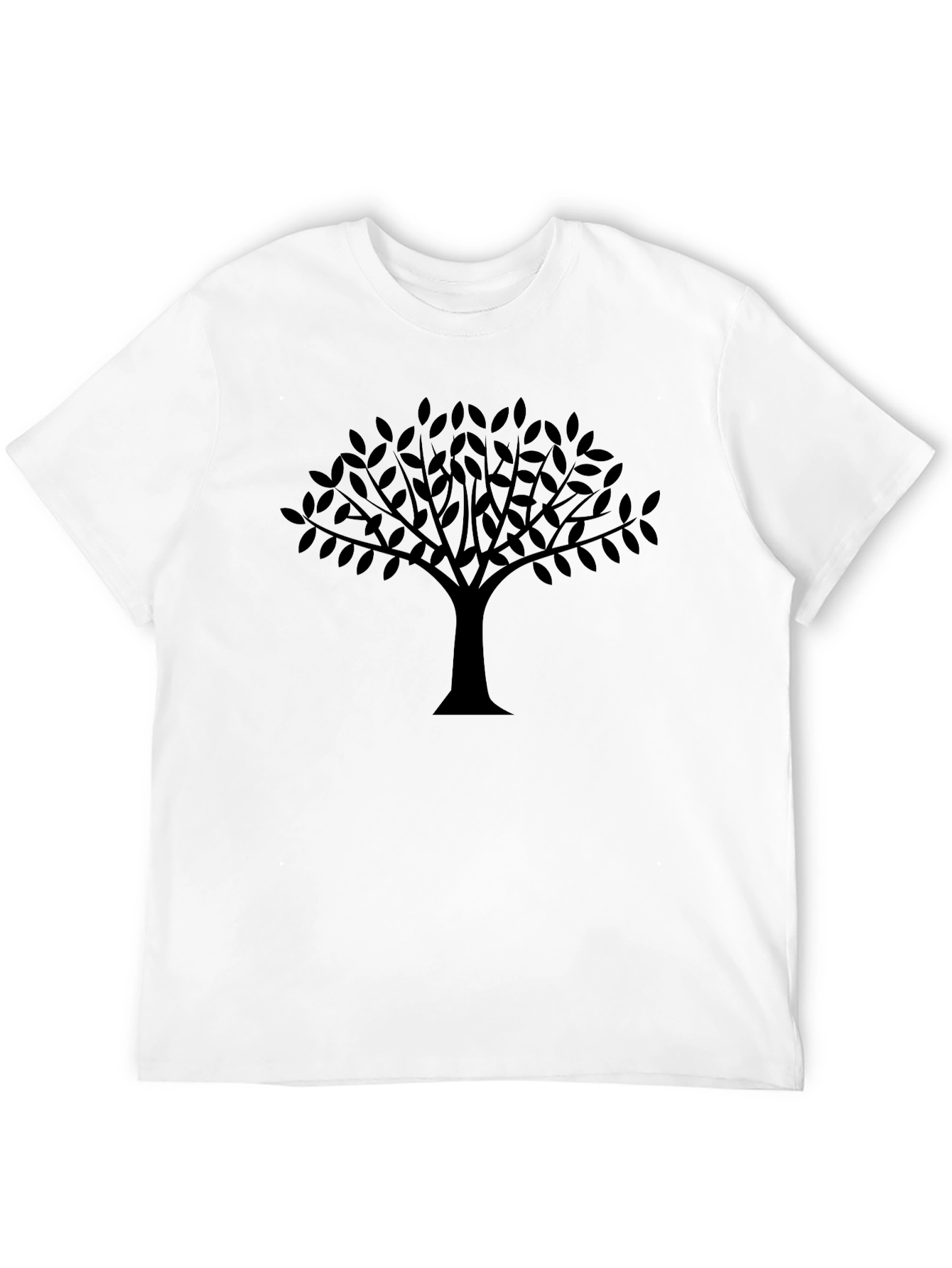 Tree Silhouette Black Graphic Tee