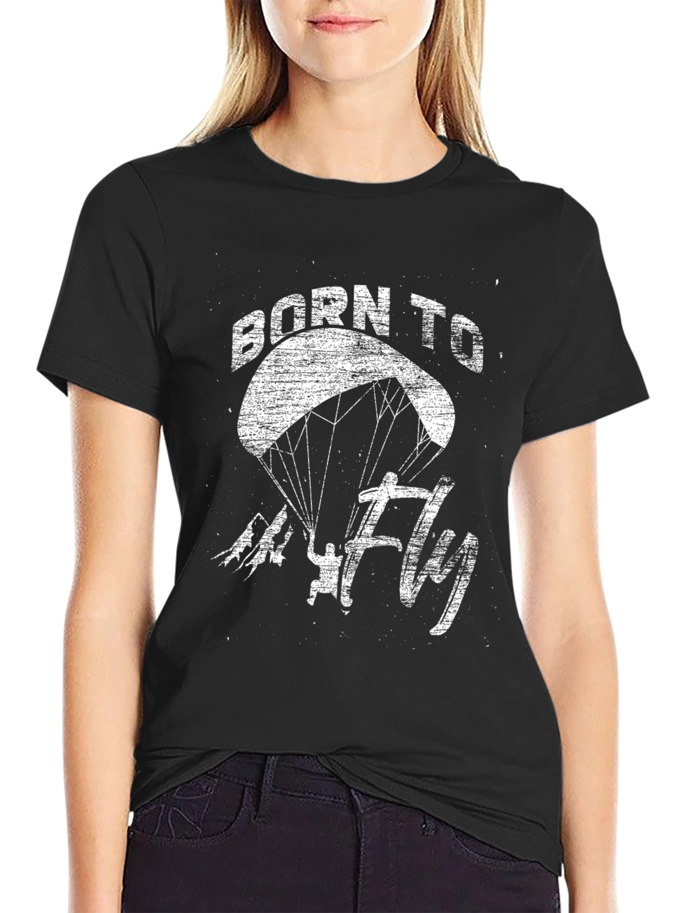 Born to Fly Paragliding T-Shirt
