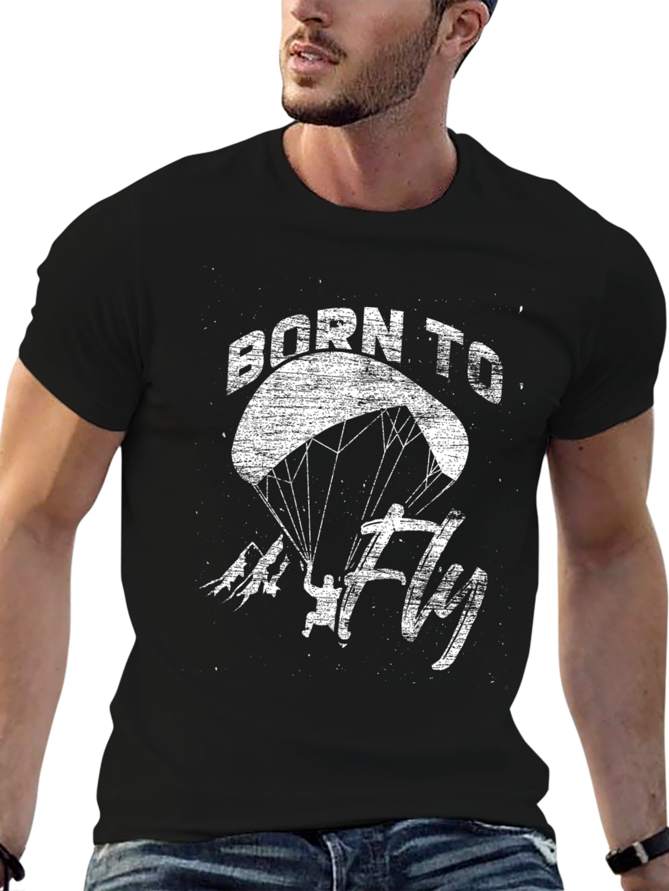 Born to Fly Paragliding T-Shirt