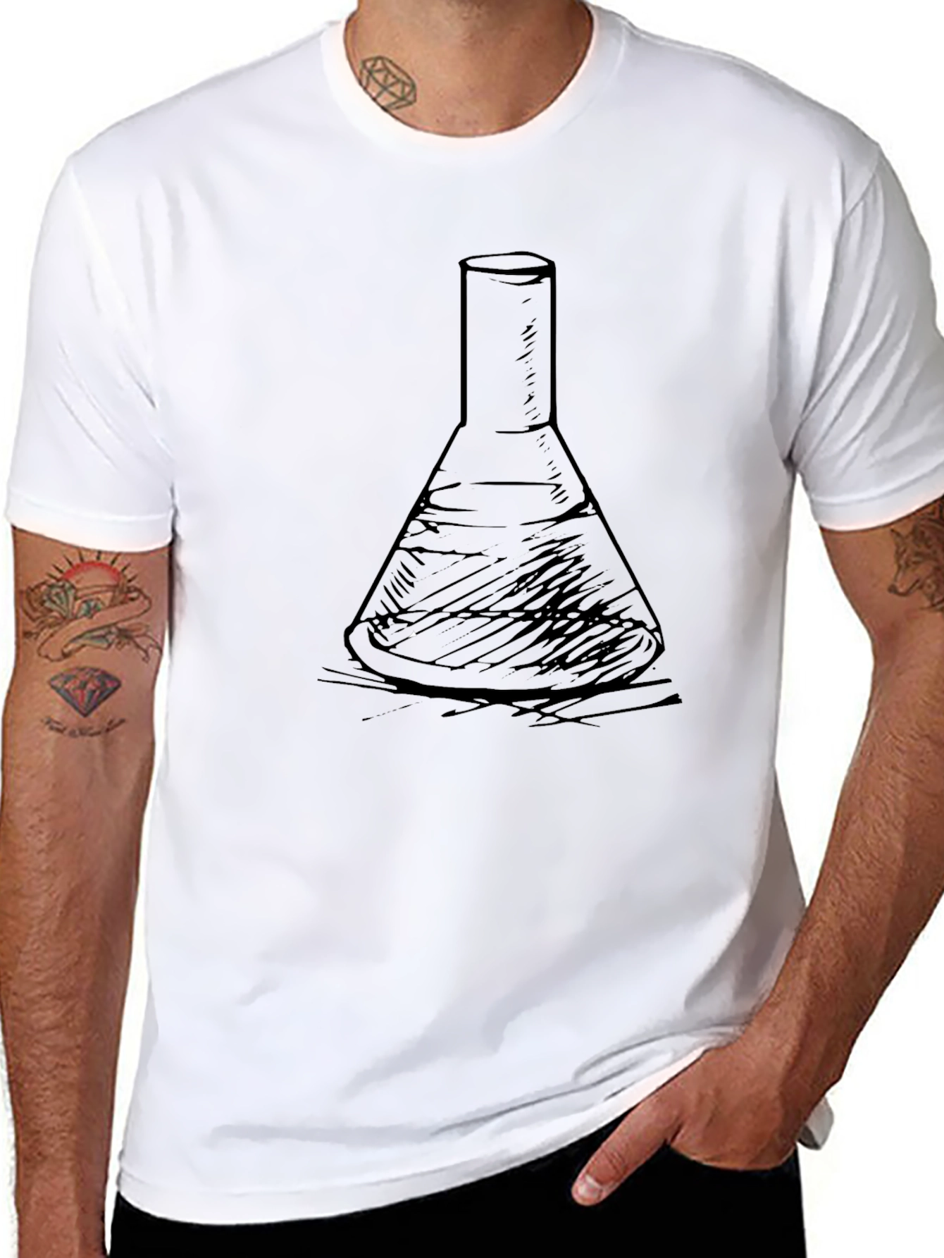 Science Flask Graphic Tee - Black