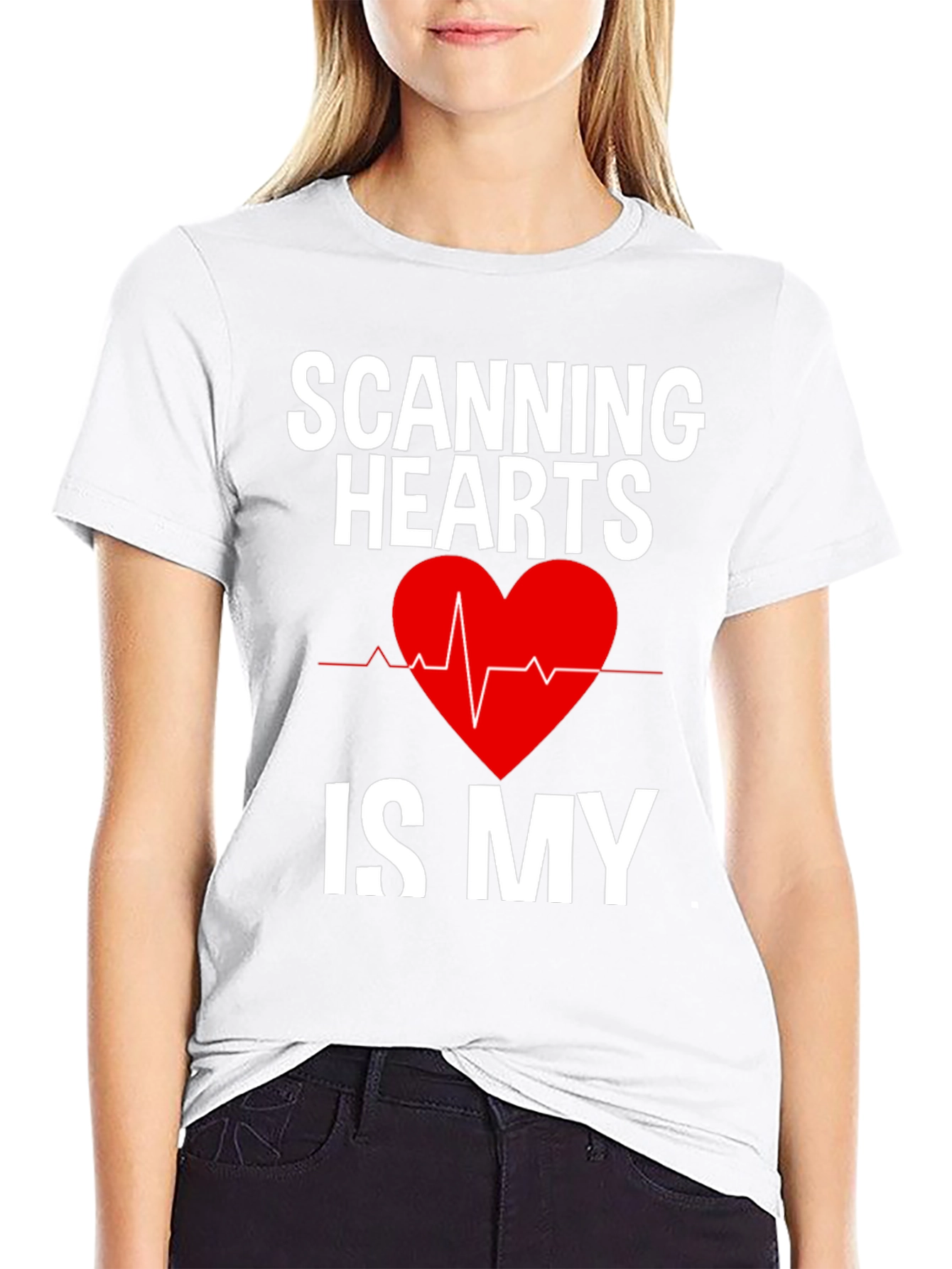 Scanning Hearts T-Shirt - Medical Profession Tee