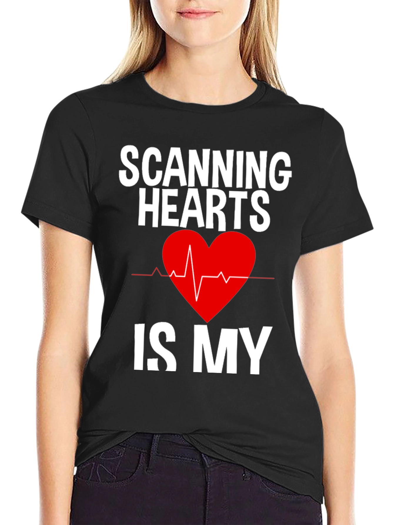 Scanning Hearts T-Shirt - Medical Profession Tee