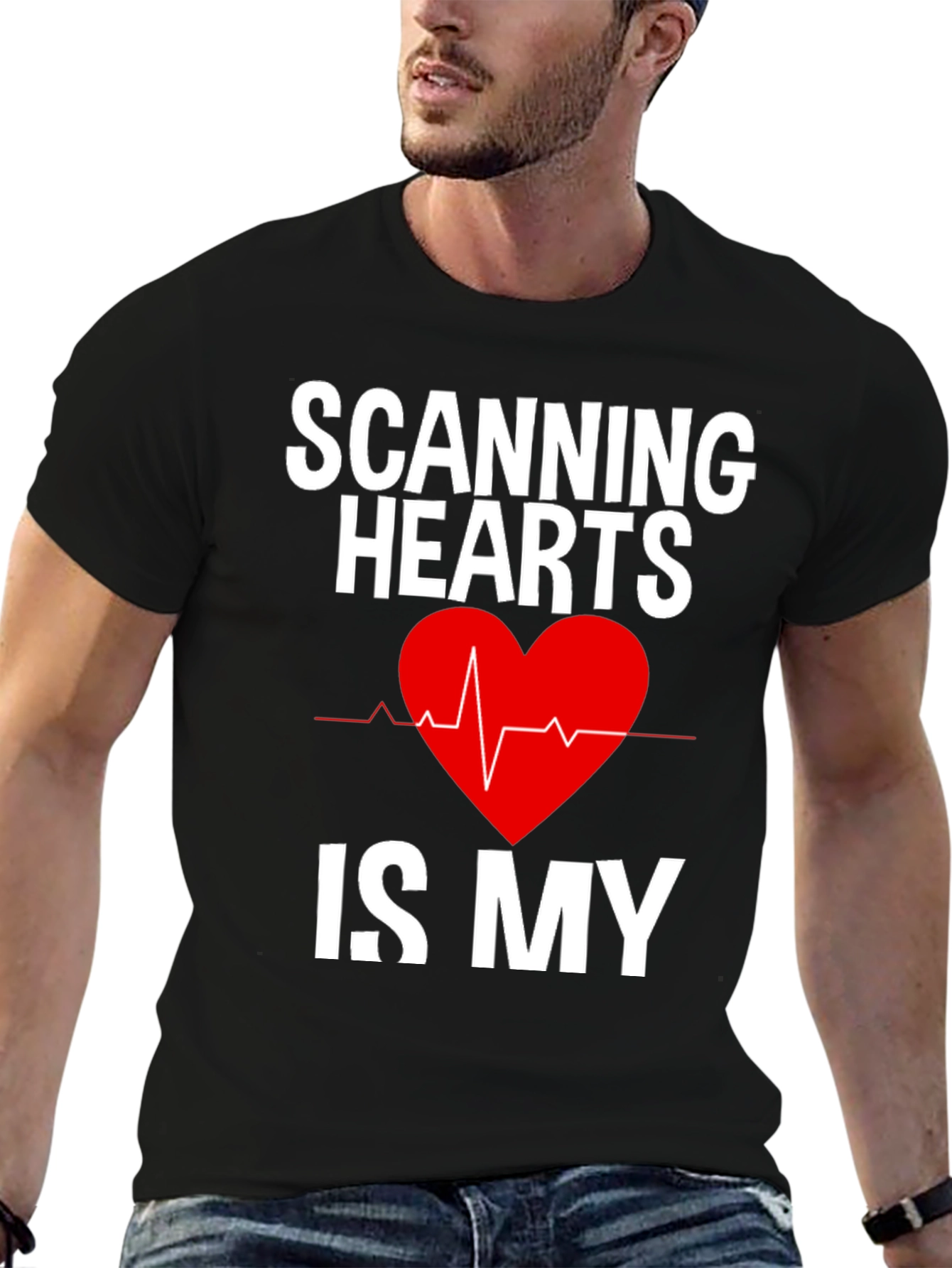 Scanning Hearts T-Shirt - Medical Profession Tee