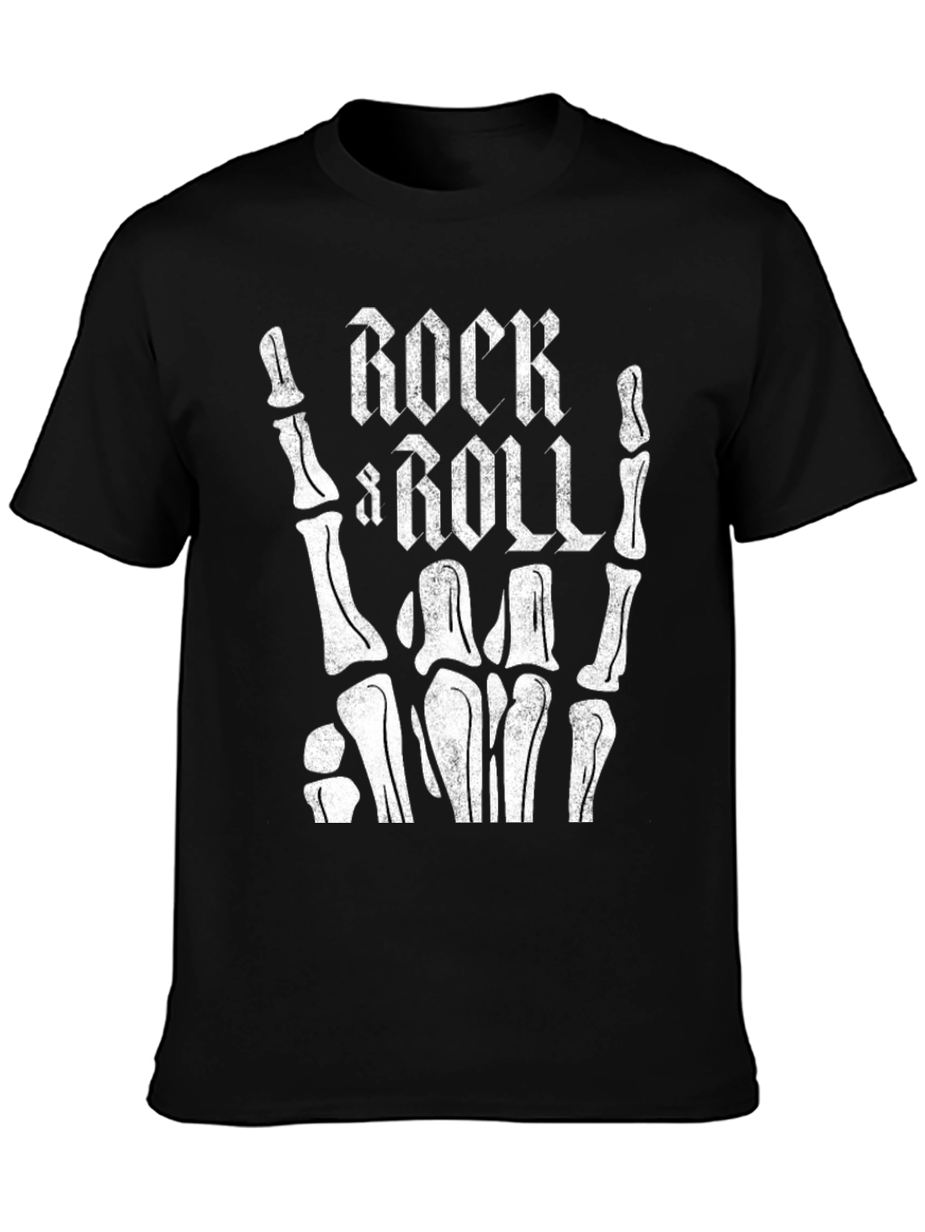 Rock and Roll Skeleton Hand T-Shirt