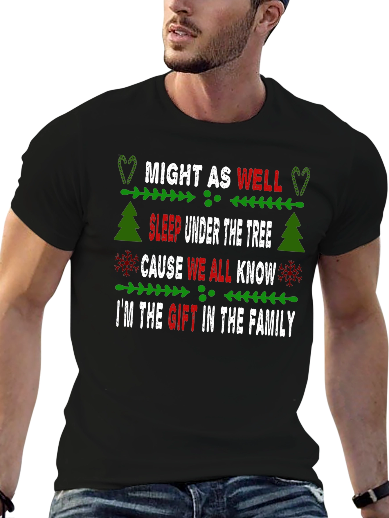 Funny Christmas Graphic T-Shirt - Gift of the Family