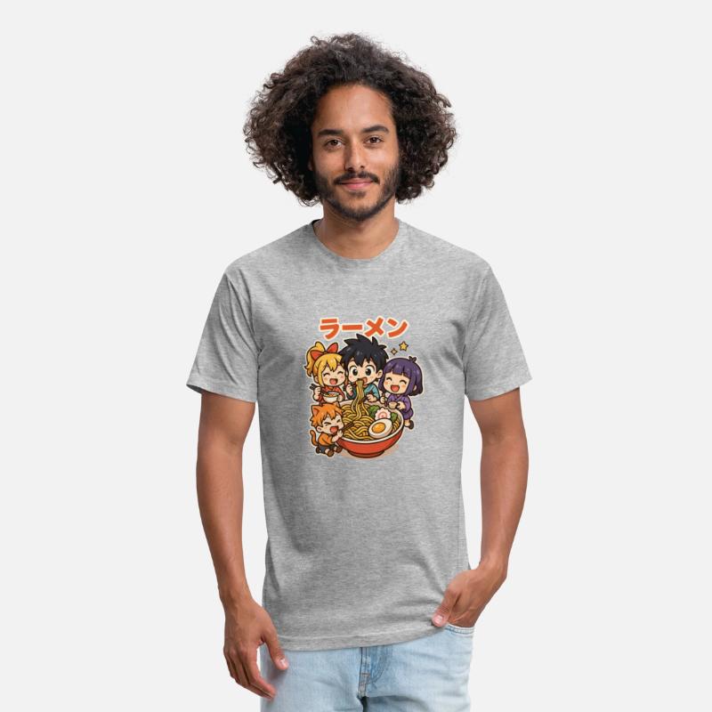 Happy Kids Eating Ramen - Anime Food Fun