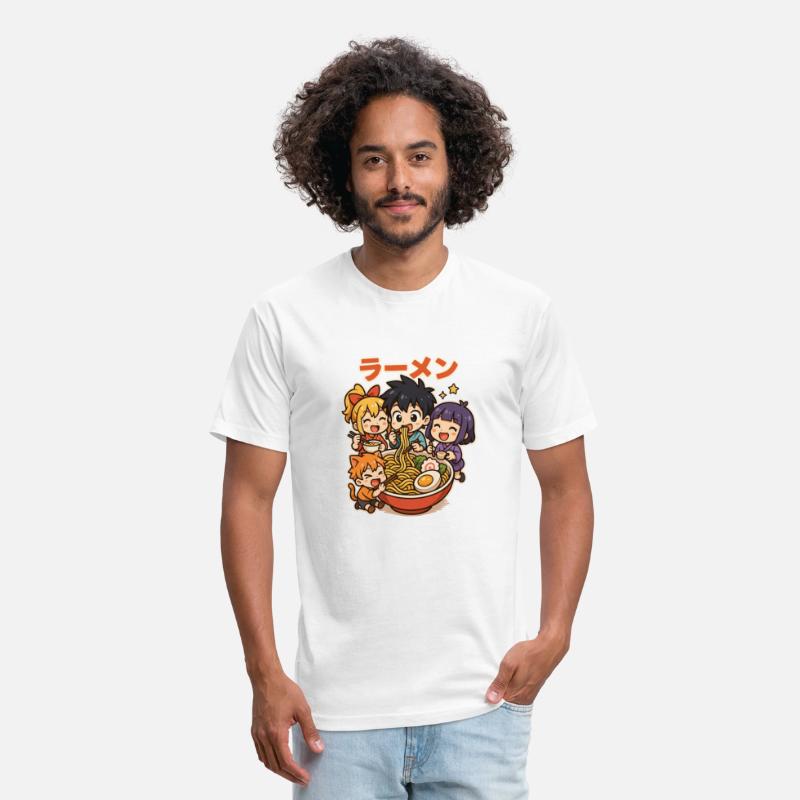 Happy Kids Eating Ramen - Anime Food Fun