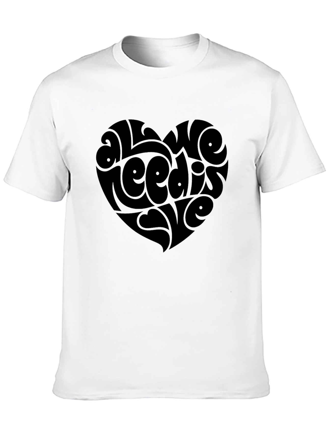 All We Need Is Love Heart Graphic Tee