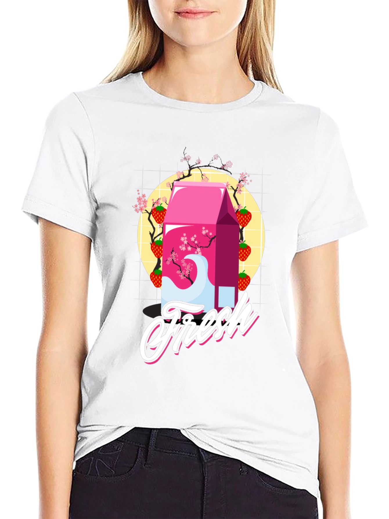 Strawberry Milk Fresh Graphic Tee