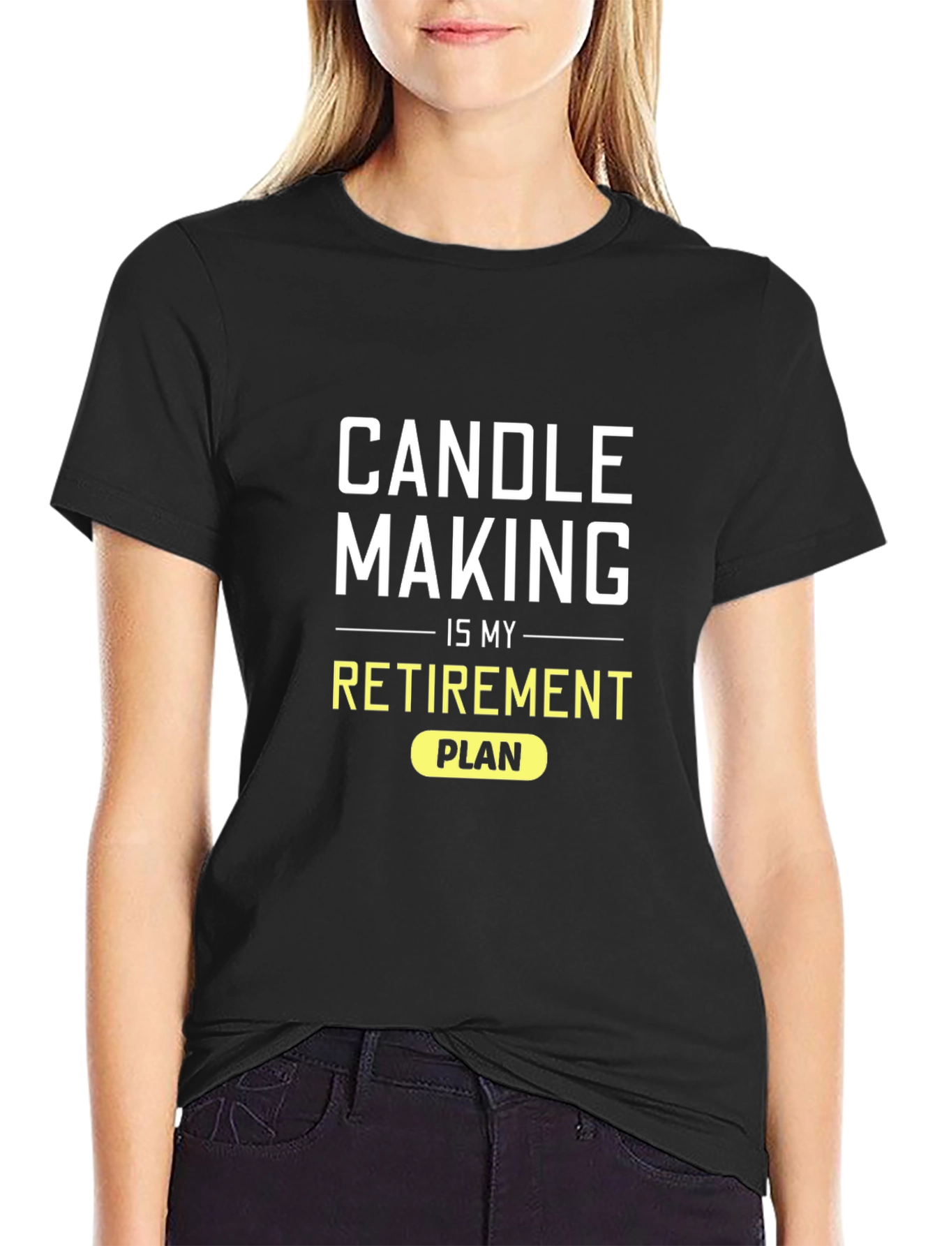 Candle Making Retirement Plan Black T-Shirt