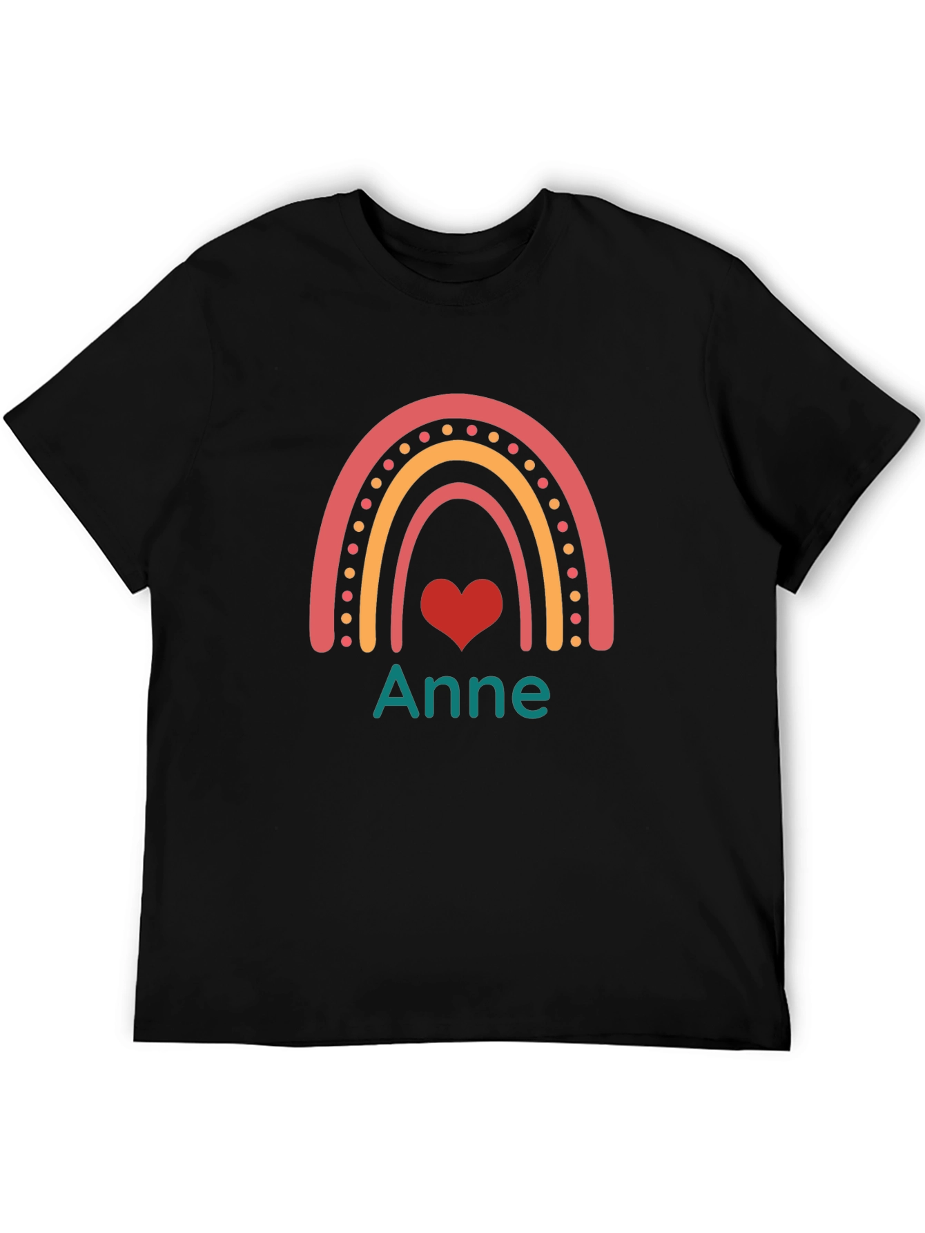 Anne Rainbow Heart Personalized T-Shirt