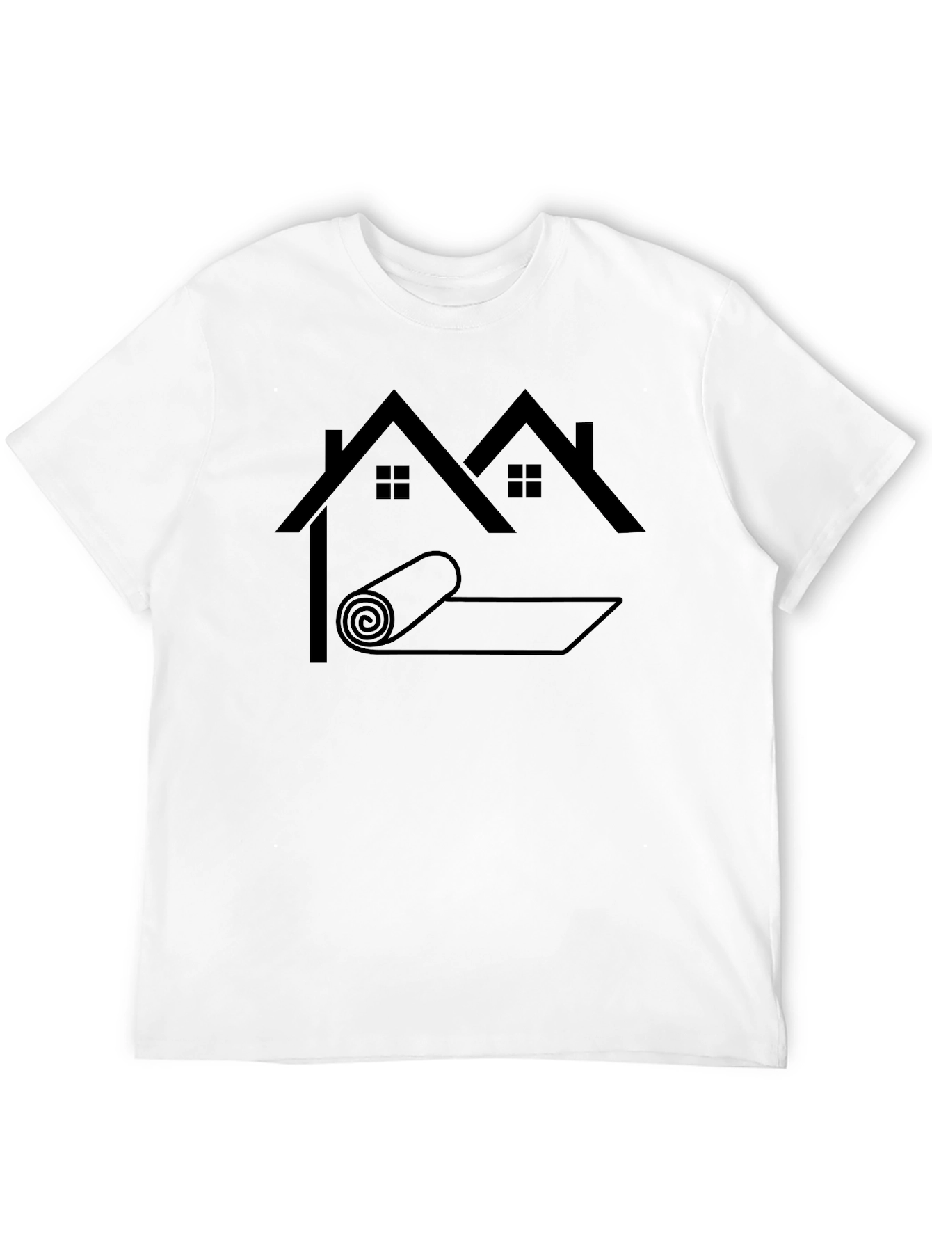 Roofer Humor Graphic T-Shirt - Black