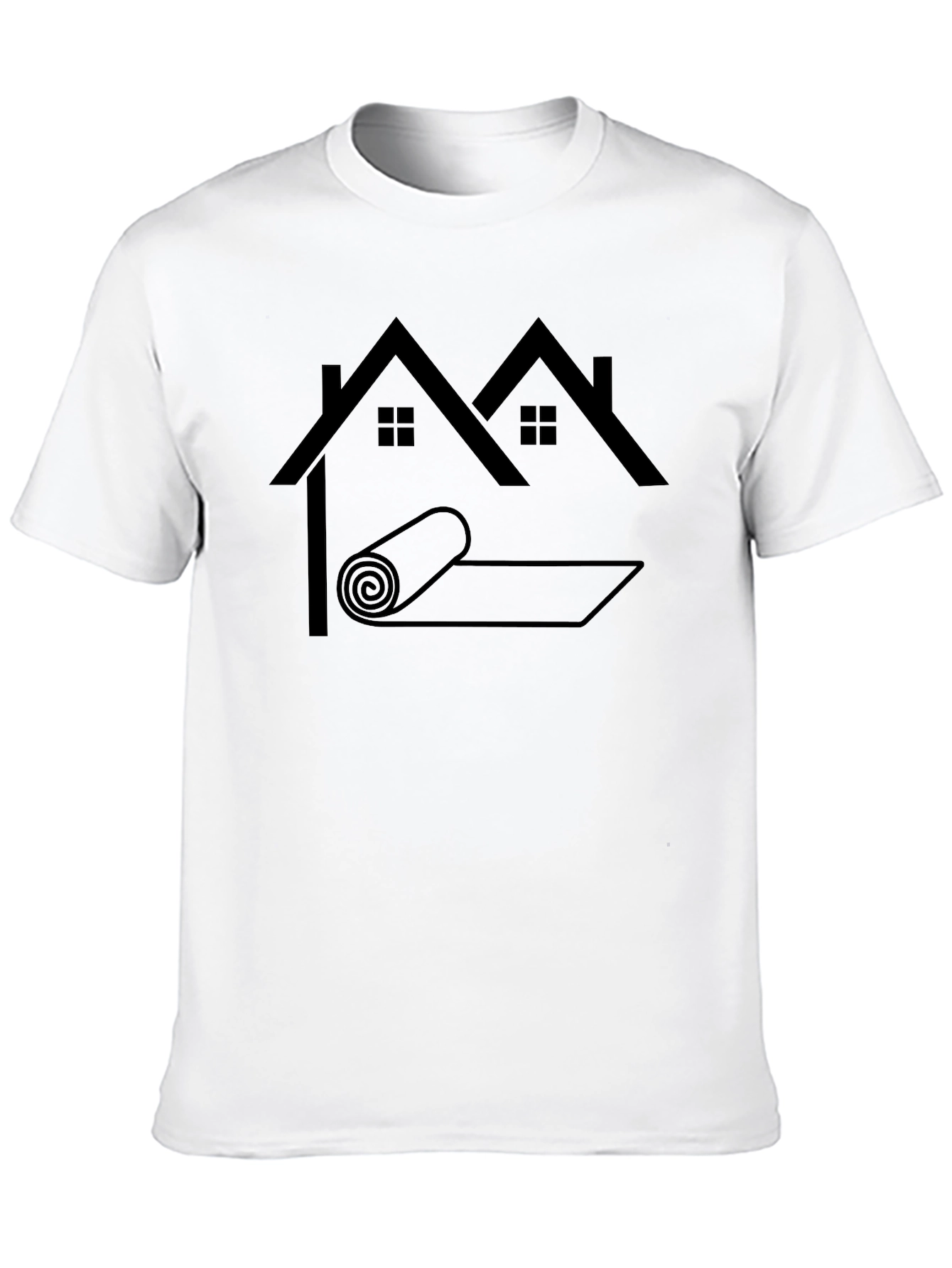 Roofer Humor Graphic T-Shirt - Black