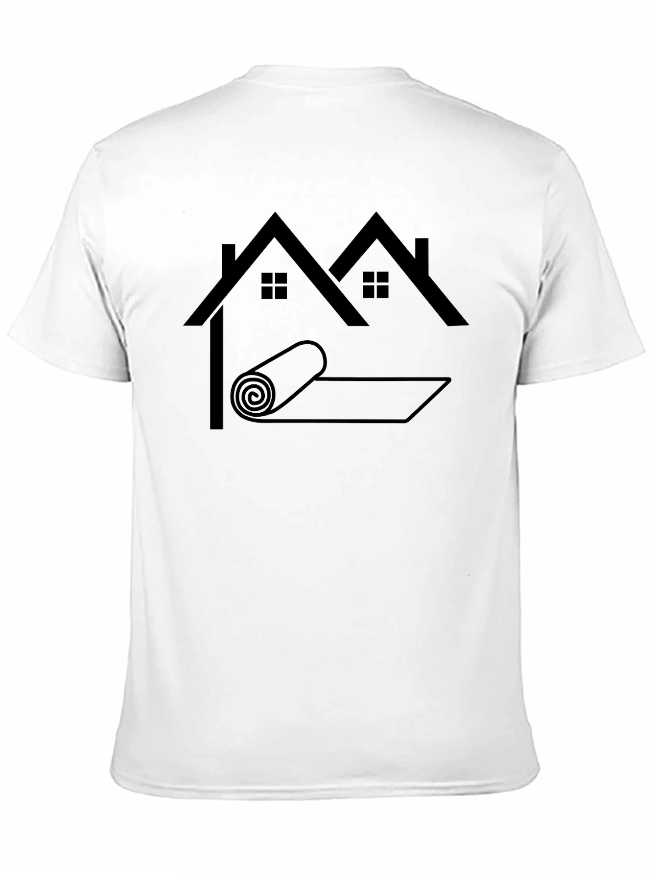 Roofer Humor Graphic T-Shirt - Black
